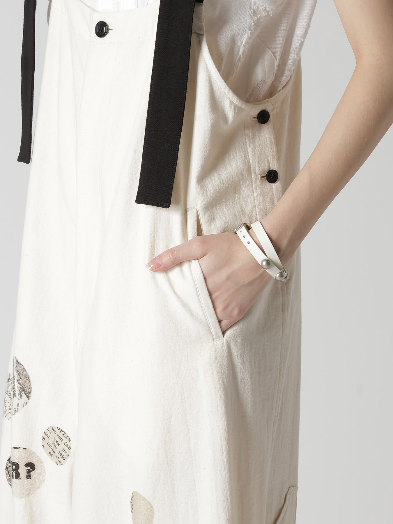 6OZ DENIM ANGEL DOT PRINT OVERALLS