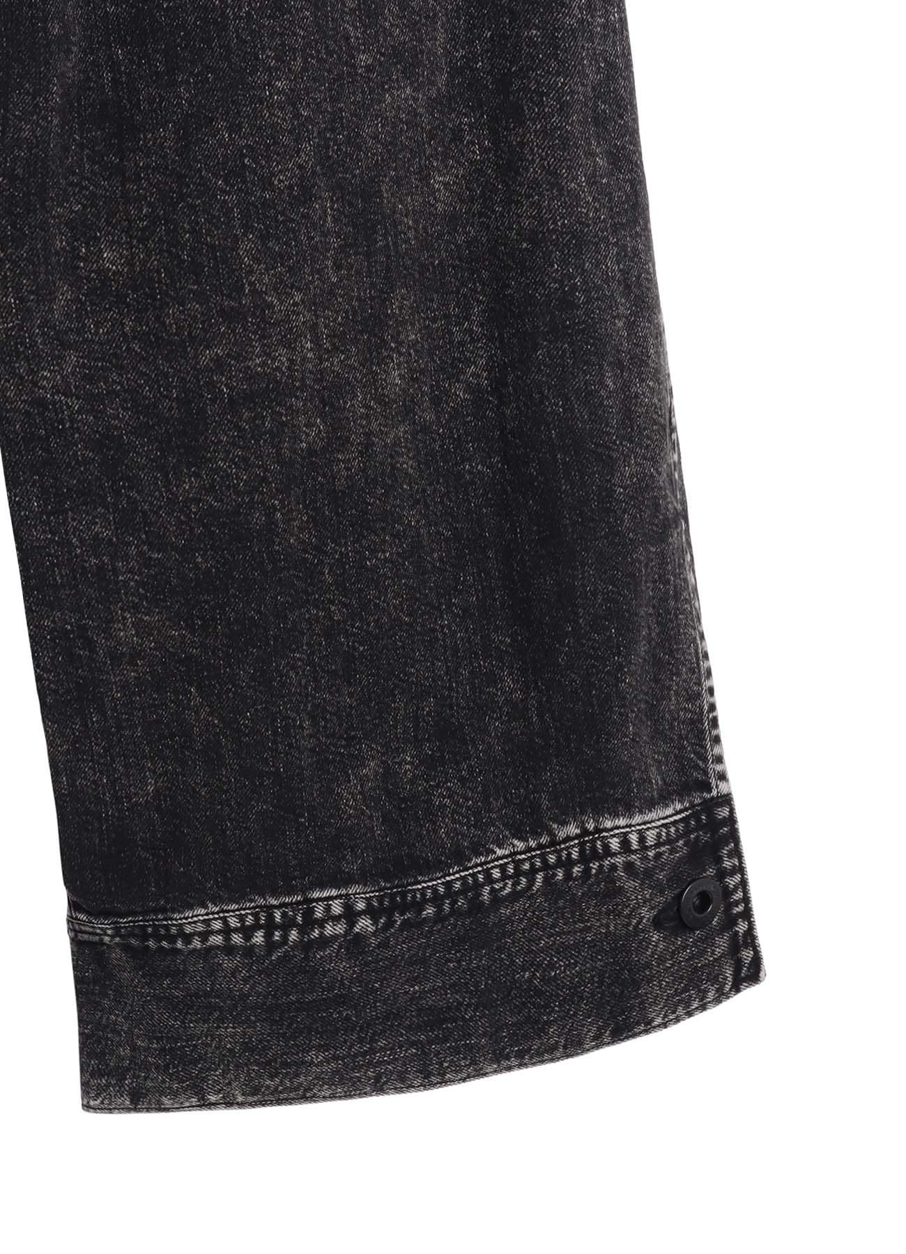 8OZ DENIM CHEMICAL WASH HEM CUFFS SAROUEL PANTS