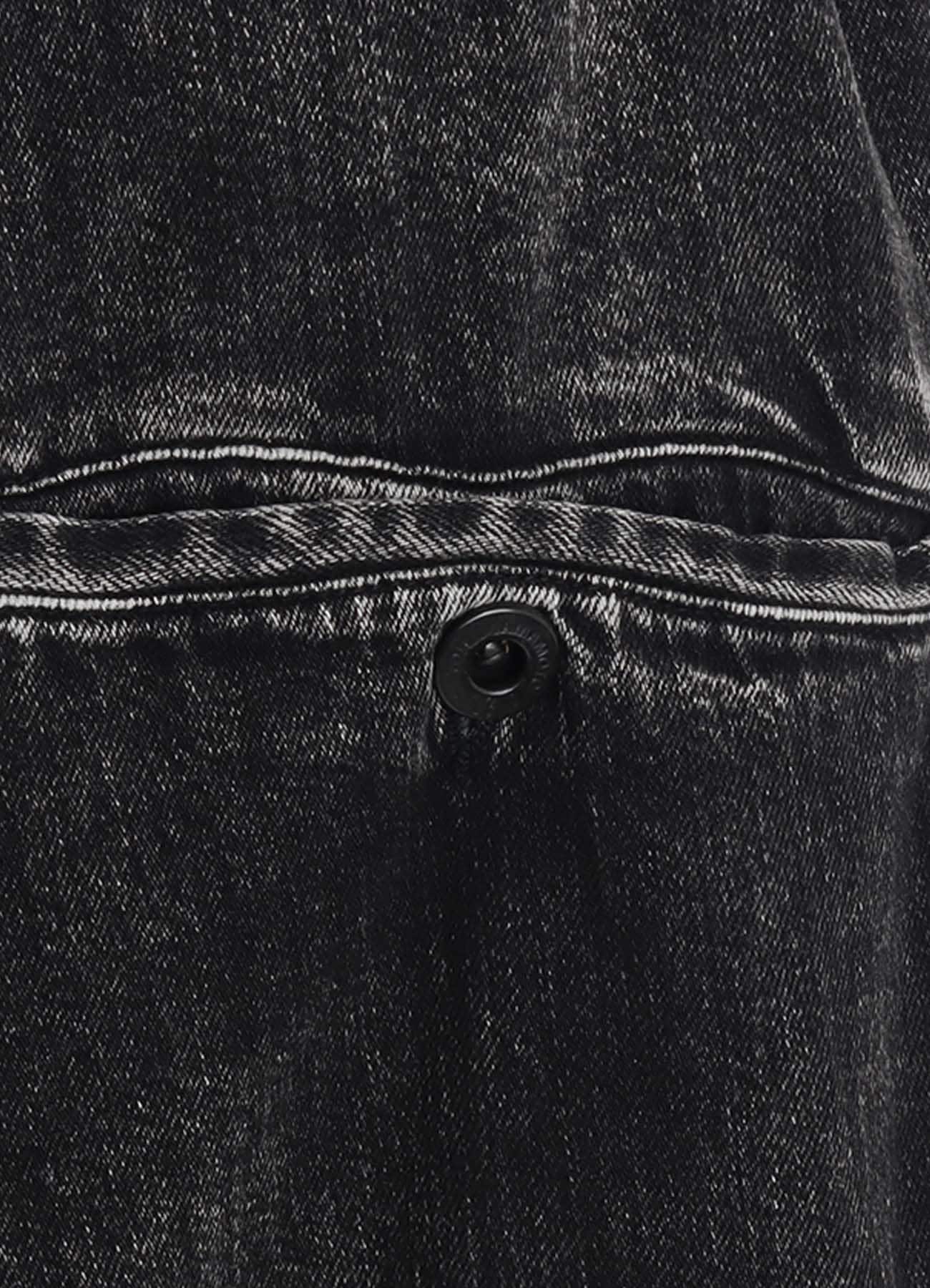 8OZ DENIM CHEMICAL WASH HEM CUFFS SAROUEL PANTS