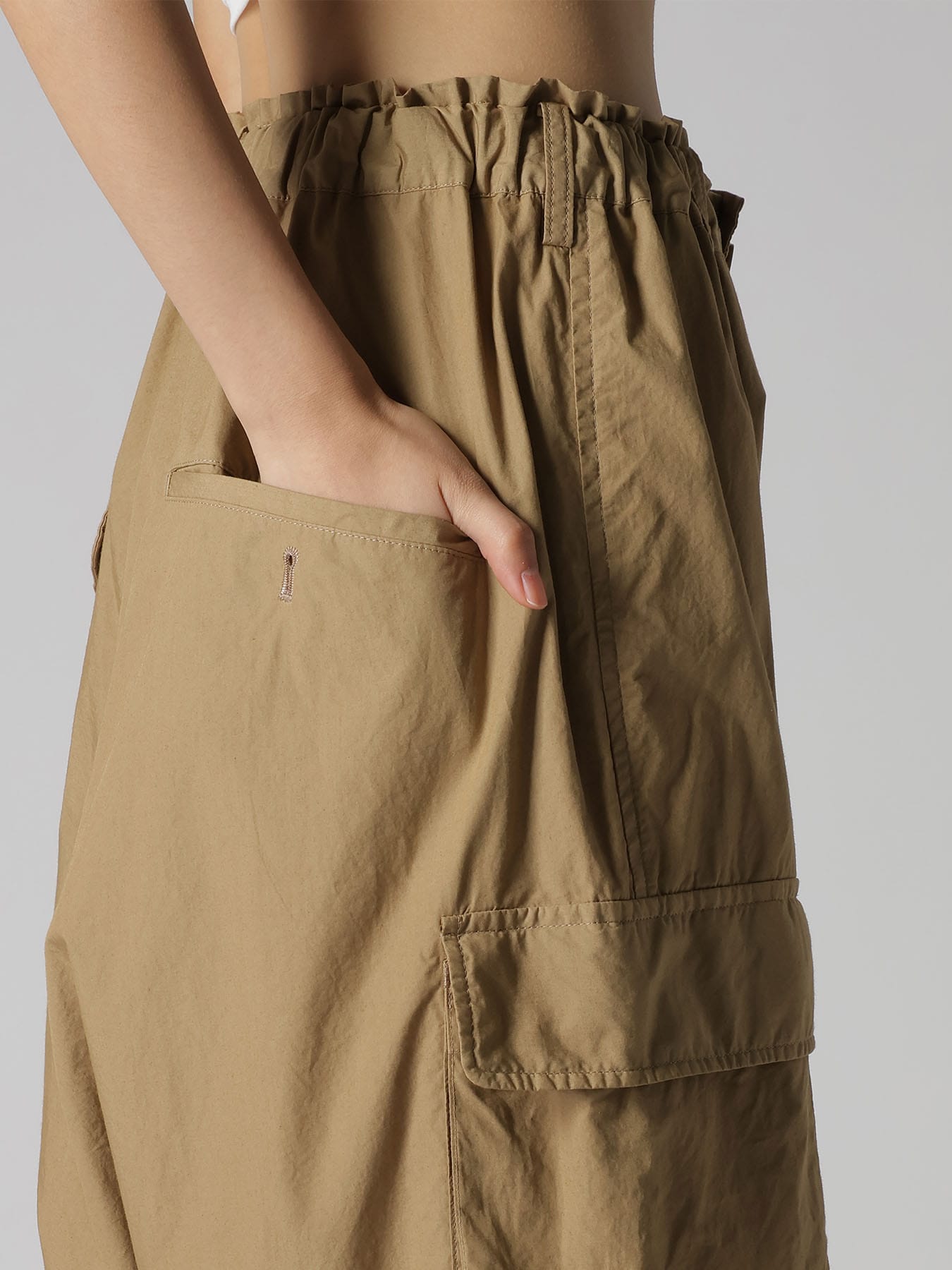 COTTON TYPEWRITER HEM CUFFS SAROUEL PANTS