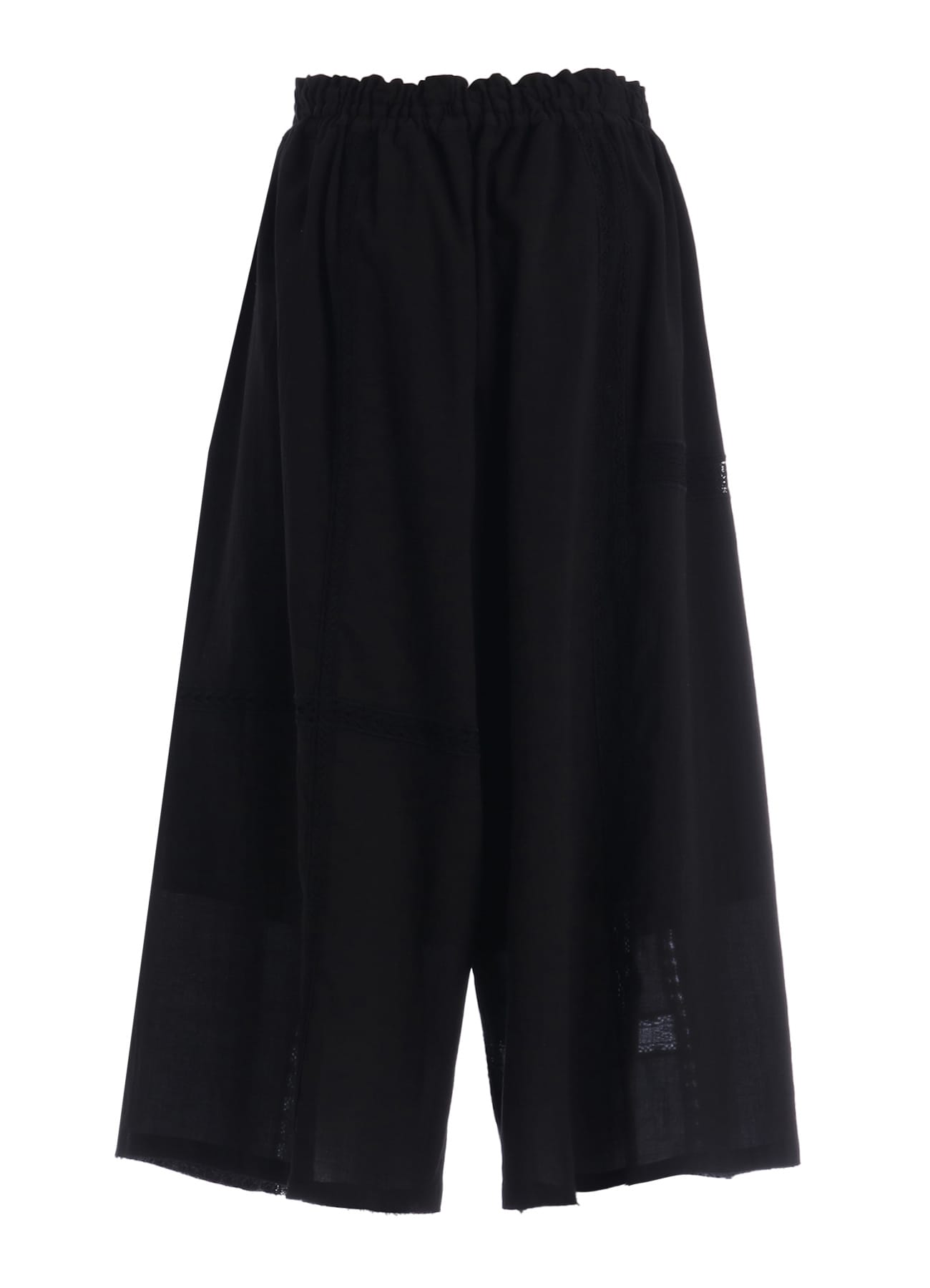 COTTON LACE PATCHWORK GATHER PANTS