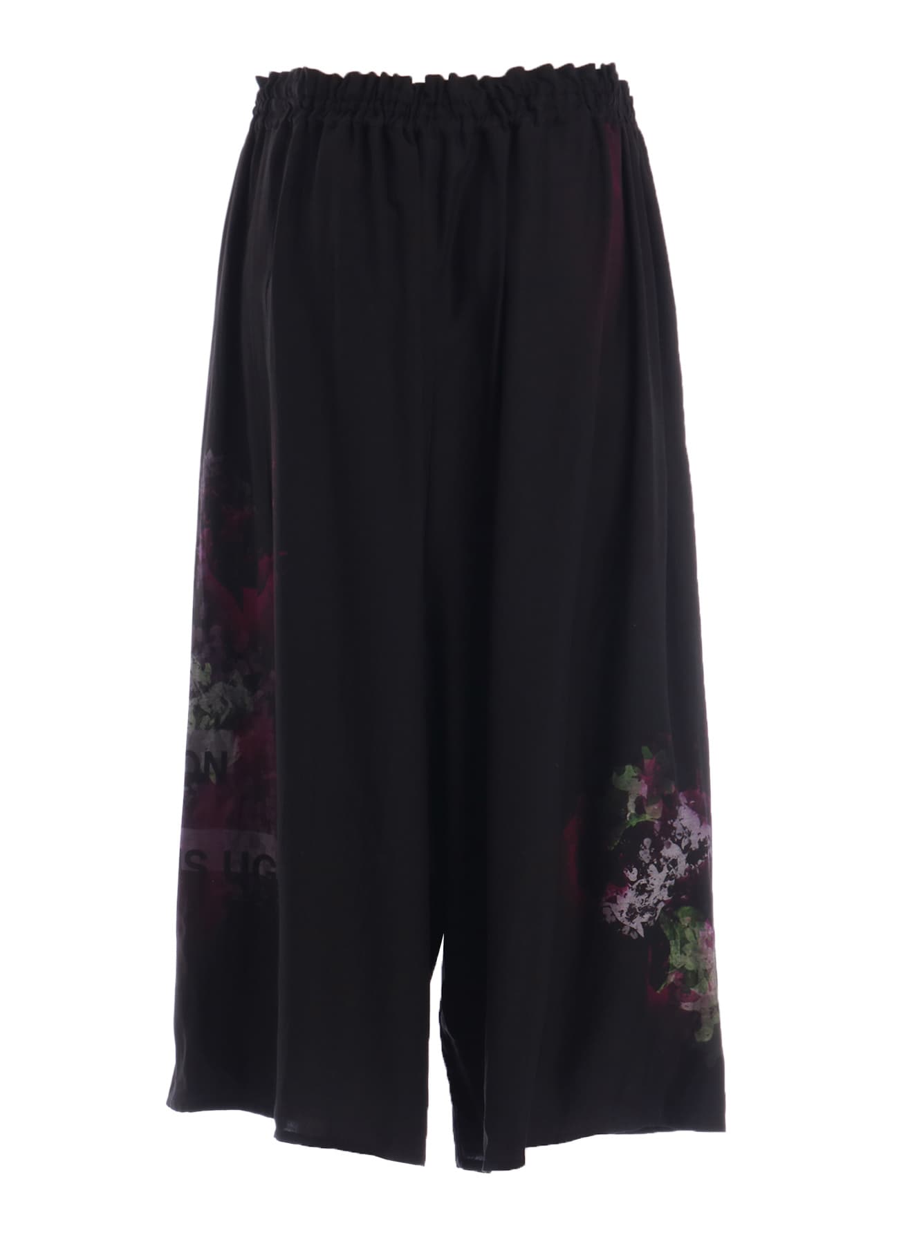 CUPRO/DUNGAREE TWILL GATHER PANTS