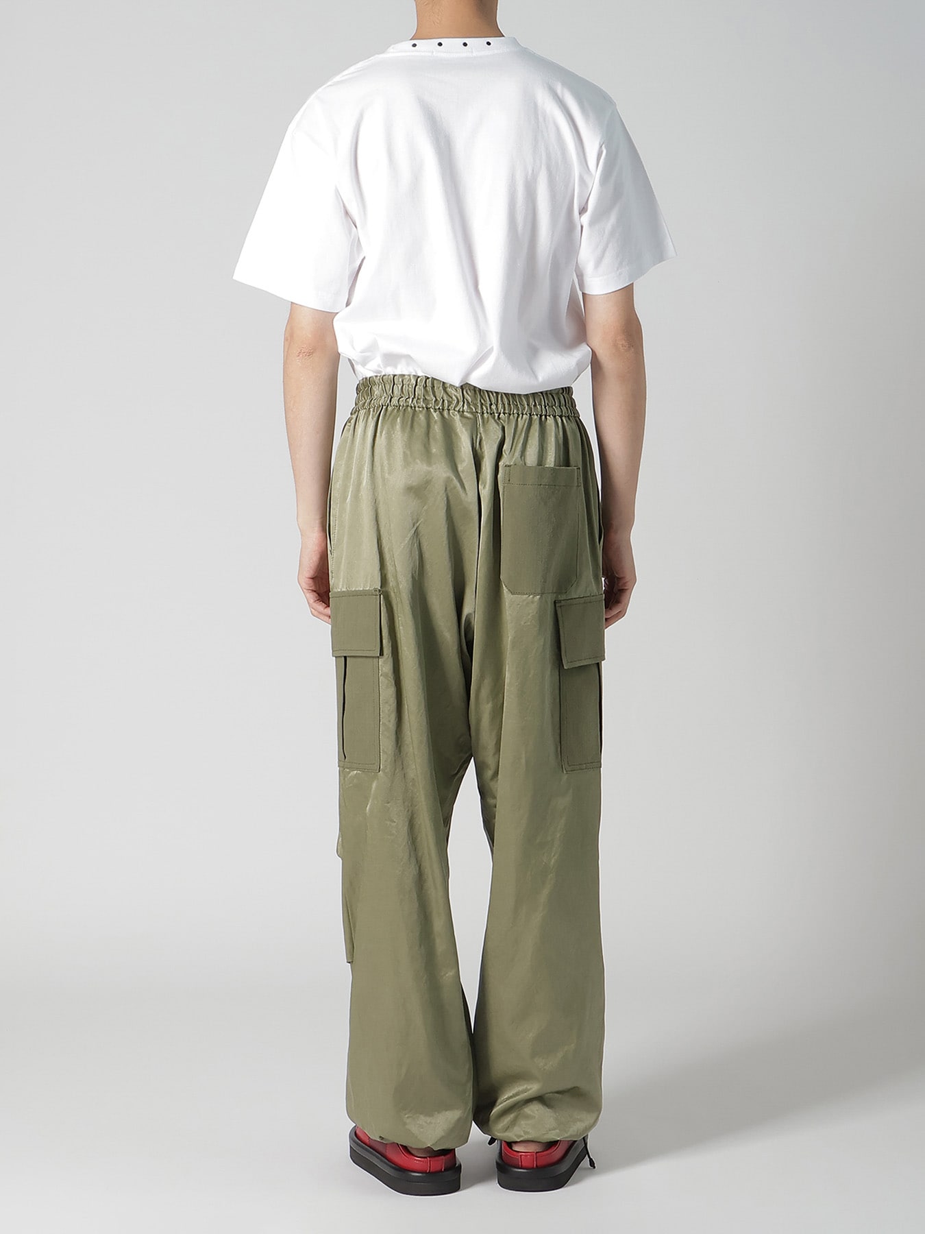 SATIN/COTTON CARGO PANTS