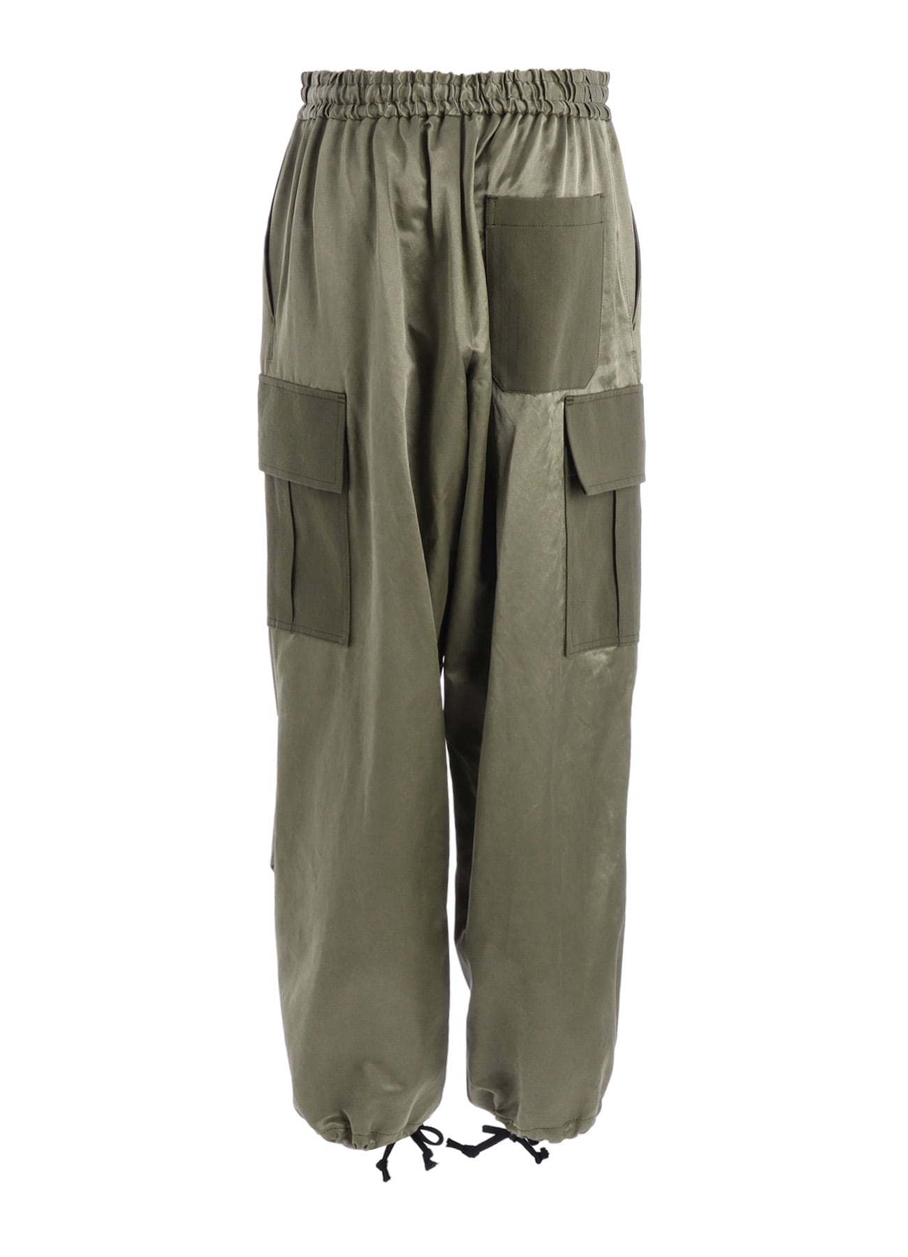 SATIN/COTTON CARGO PANTS