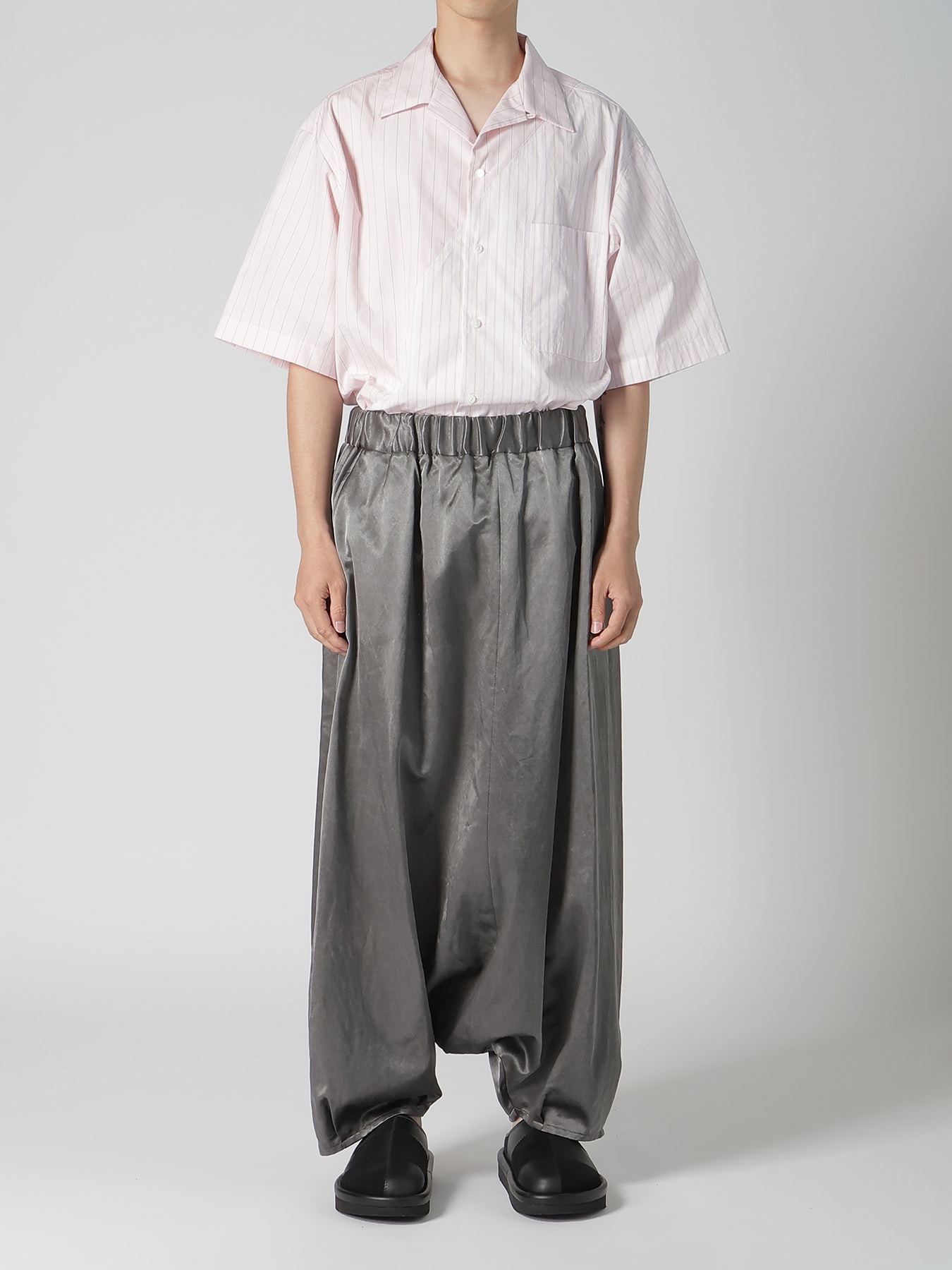 BLEACH SATIN BALLOON PANTS