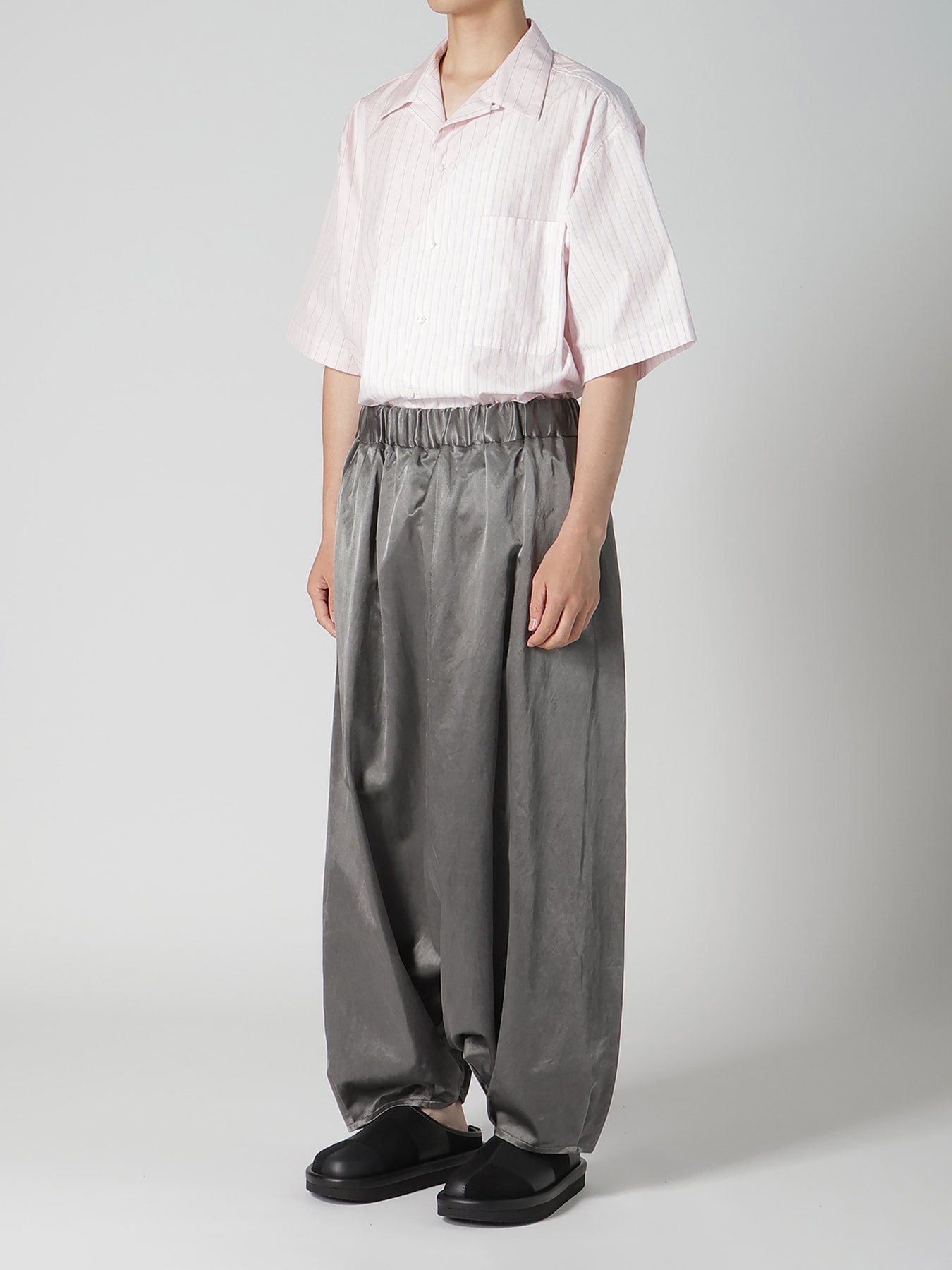 BLEACH SATIN BALLOON PANTS