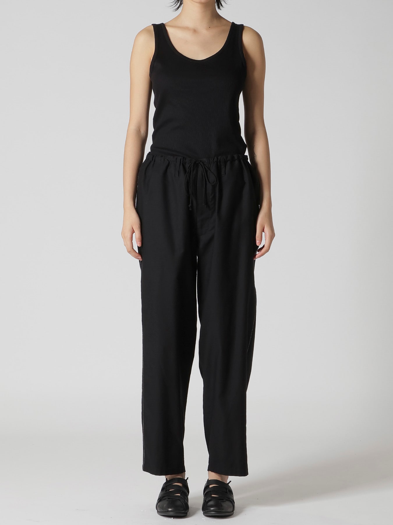 COTTON TWILL Y'S STITCH STRING PANTS