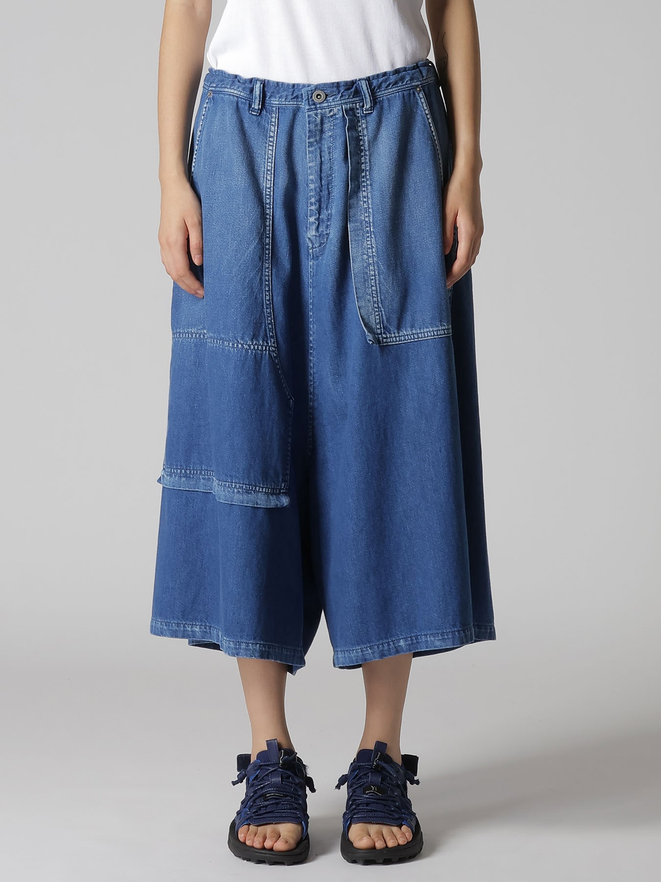8OZ SPOTTED DENIM SAROUEL PANTS