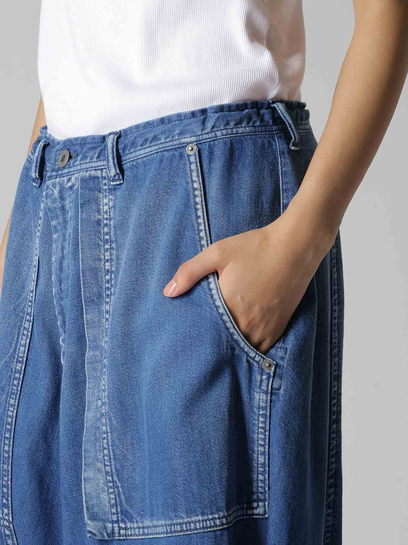 8OZ SPOTTED DENIM SAROUEL PANTS