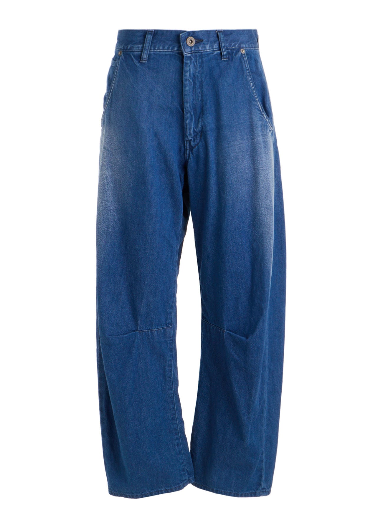 8OZ SPOTTED DENIM WIDE PANTS WITH GUSSET