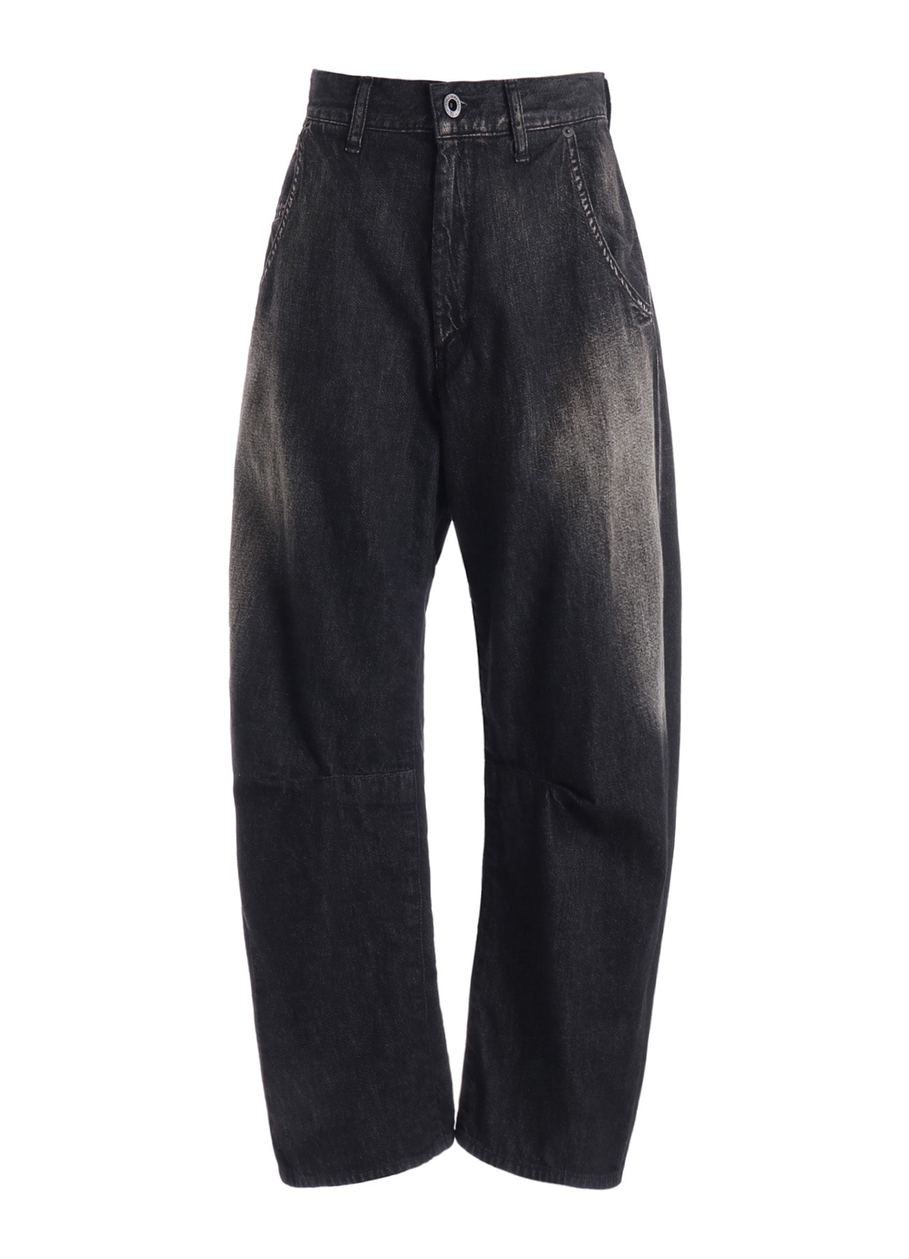 8OZ SPOTTED DENIM WIDE PANTS WITH GUSSET