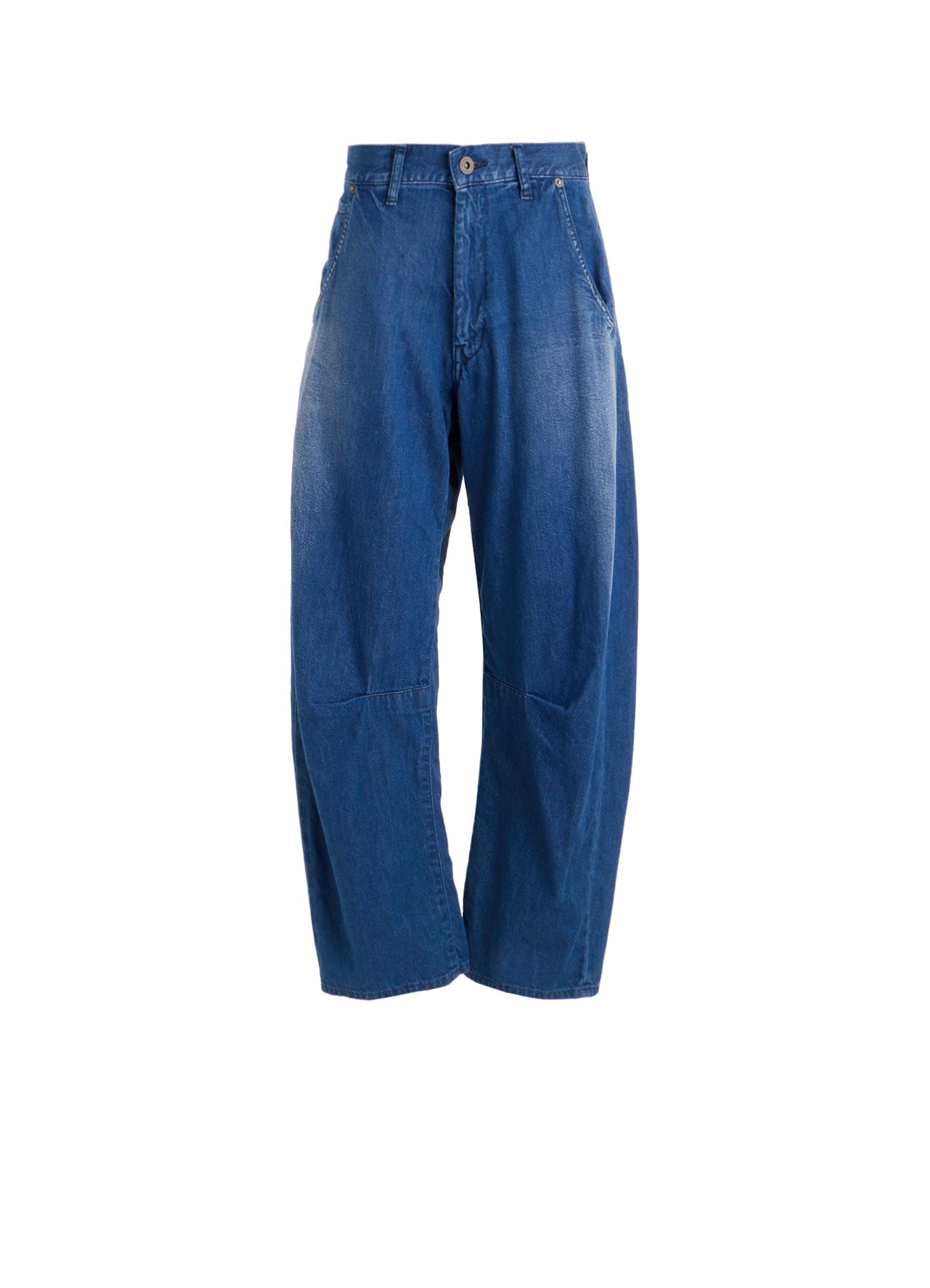 8OZ SPOTTED DENIM WIDE PANTS WITH GUSSET