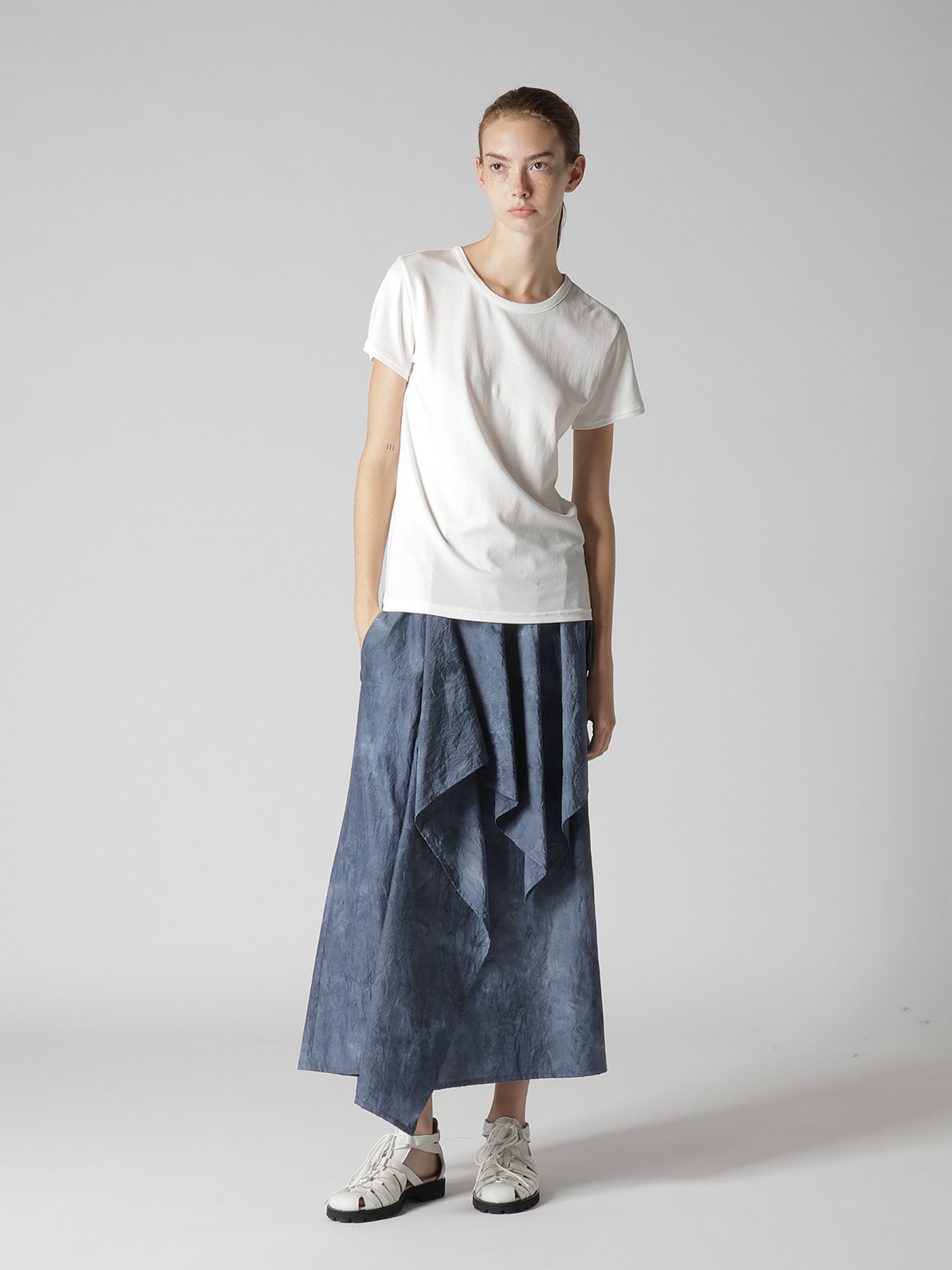 "CHUSEN" DRAPE SKIRT