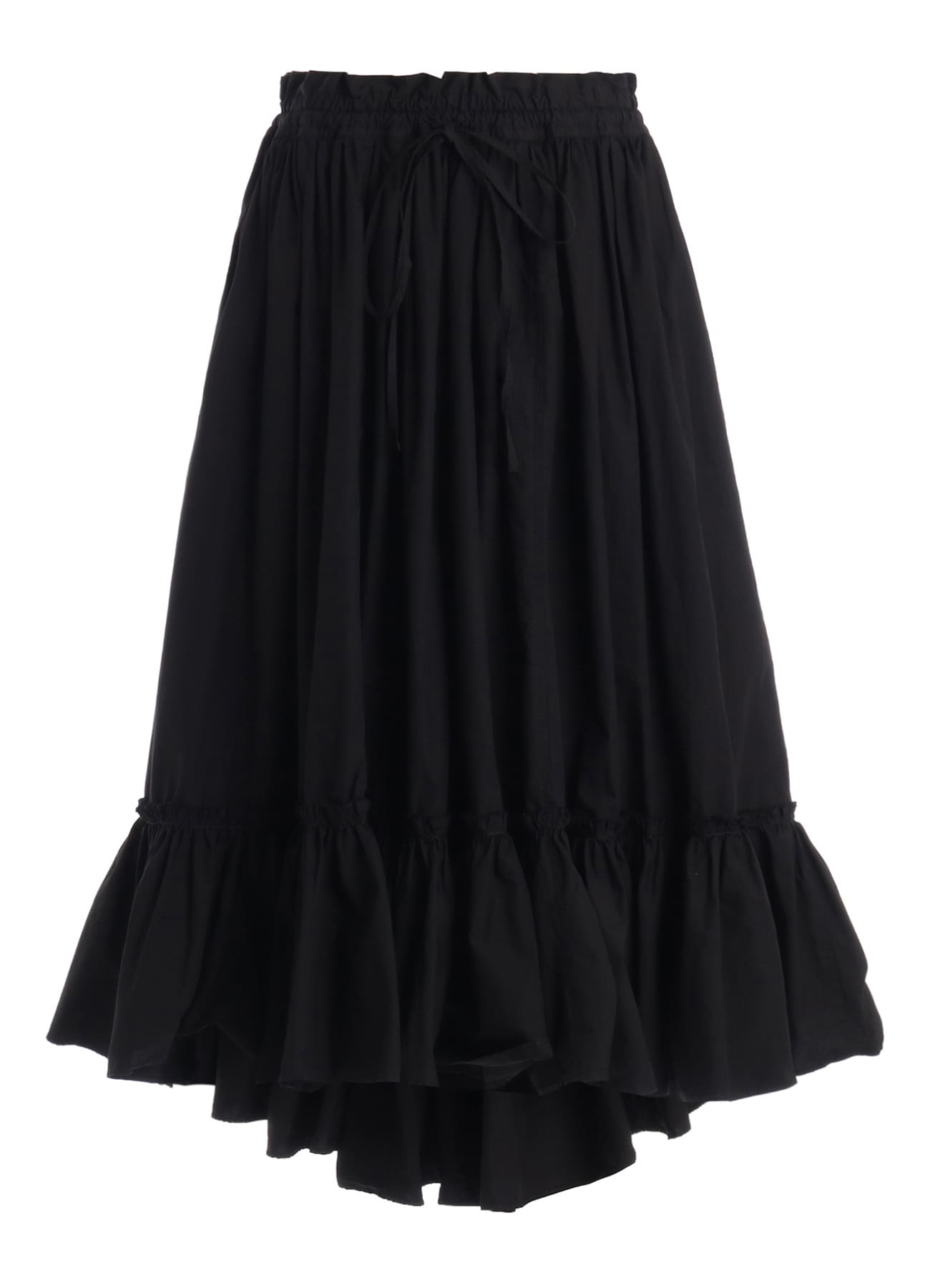 COTTON TYPEWRITER TIERED SKIRT