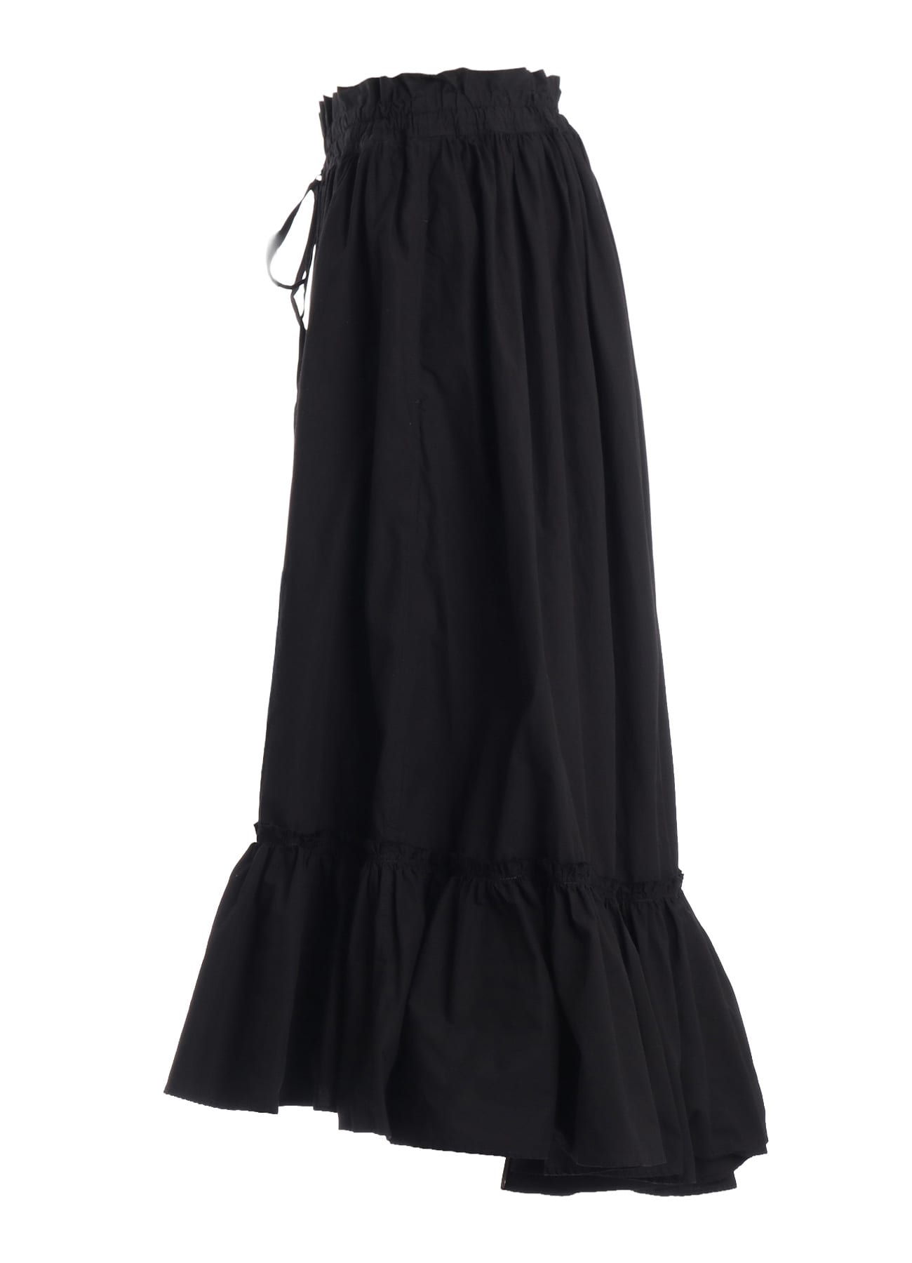 COTTON TYPEWRITER TIERED SKIRT