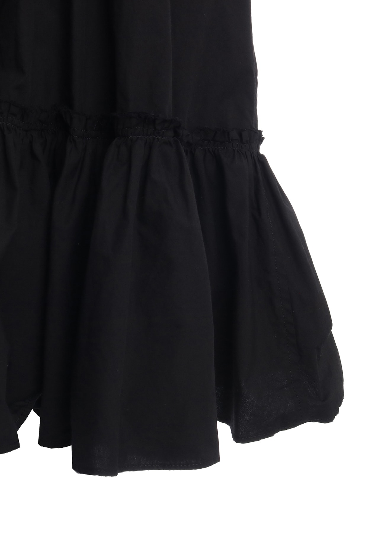 COTTON TYPEWRITER TIERED SKIRT