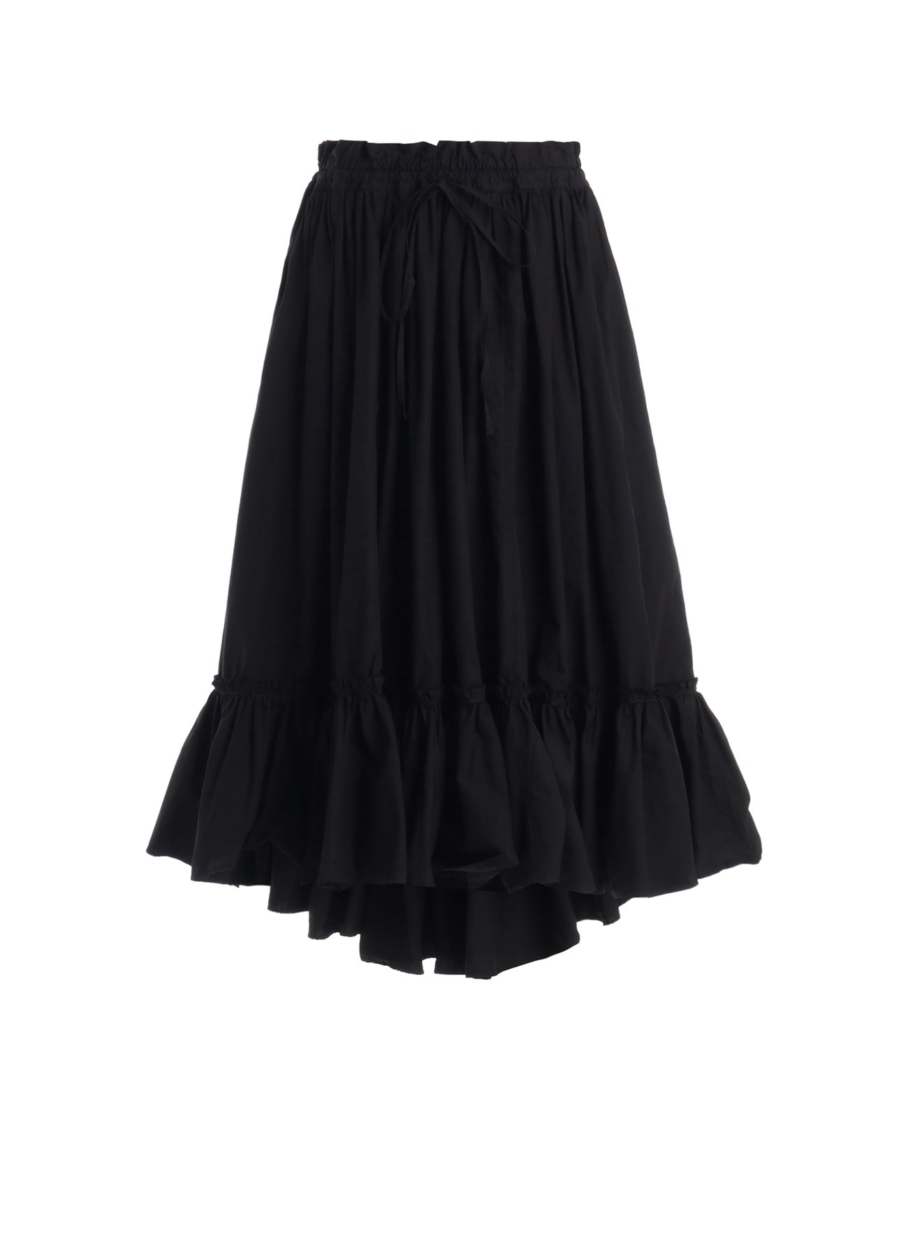 COTTON TYPEWRITER TIERED SKIRT