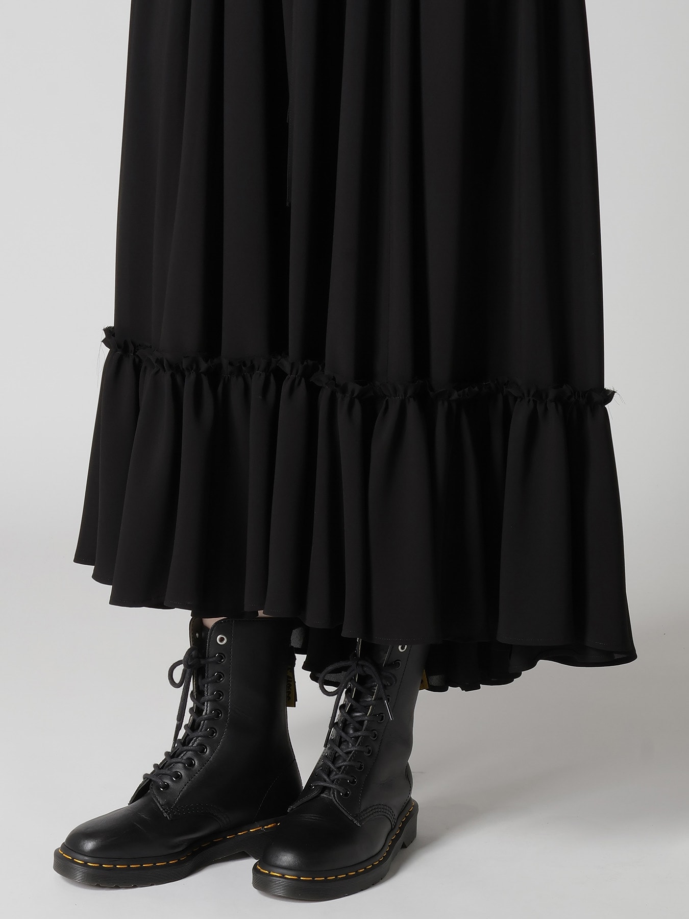 TA/PE GEORGETTE TIERED GATHERED SKIRT
