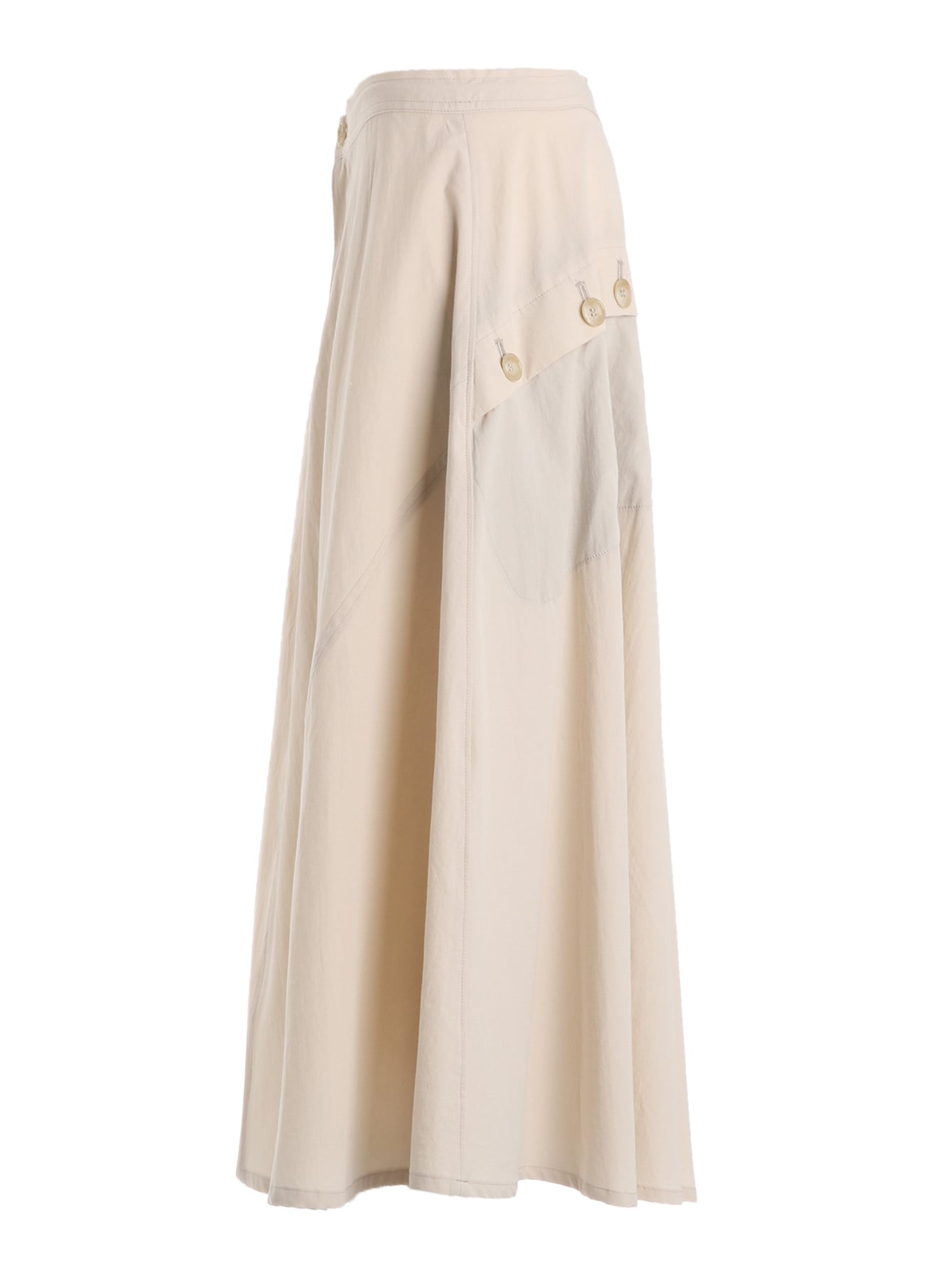 COTTON BROAD POCKET FLARE SKIRT