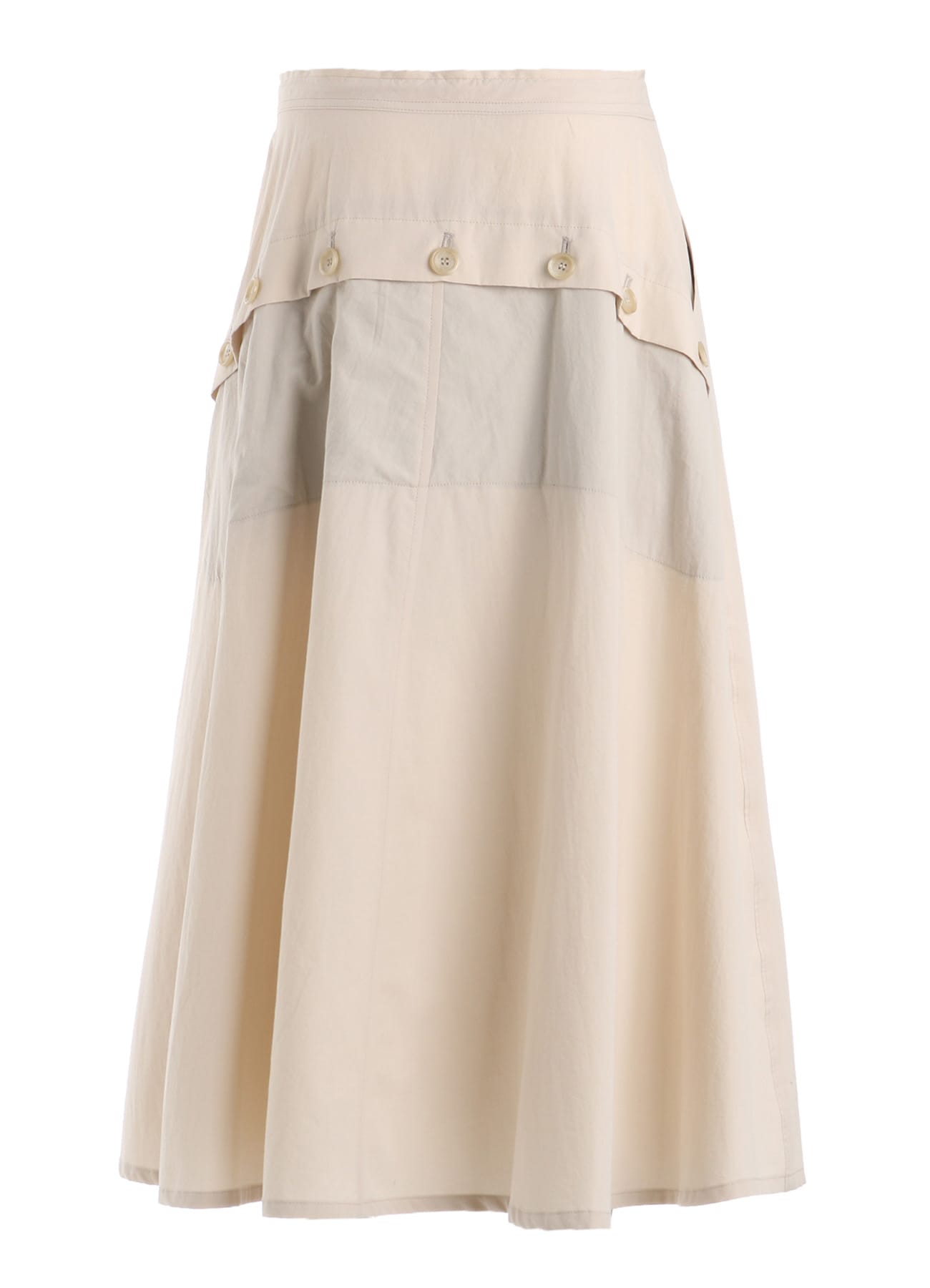 COTTON BROAD POCKET FLARE SKIRT
