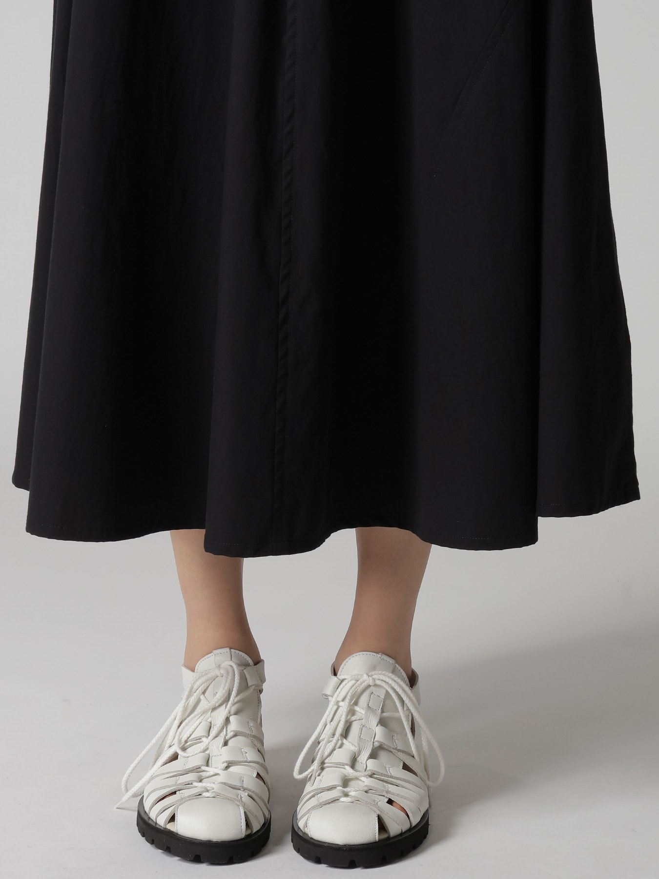 COTTON BROAD POCKET FLARE SKIRT