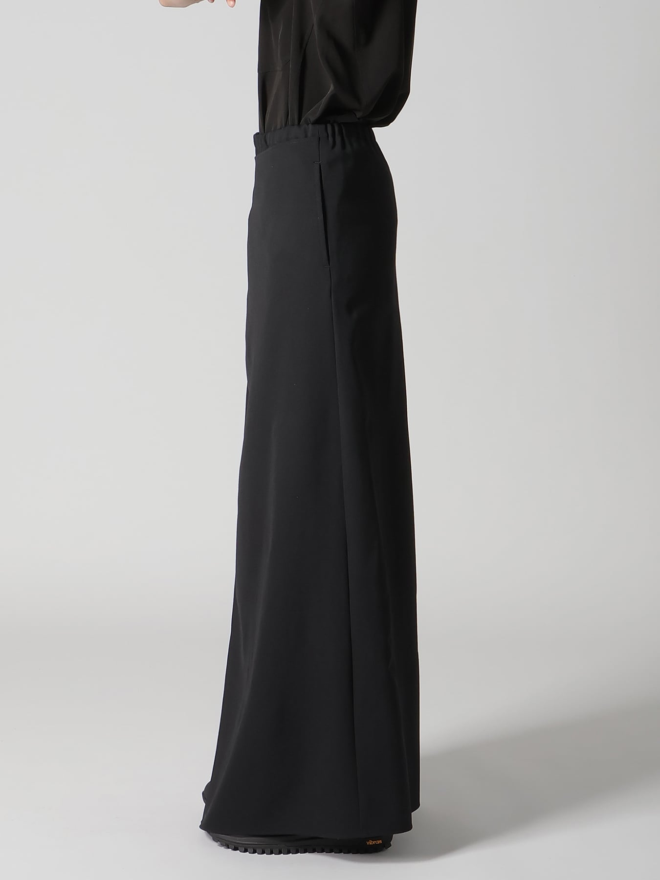 WOOL GABARDINE WRAP SKIRT