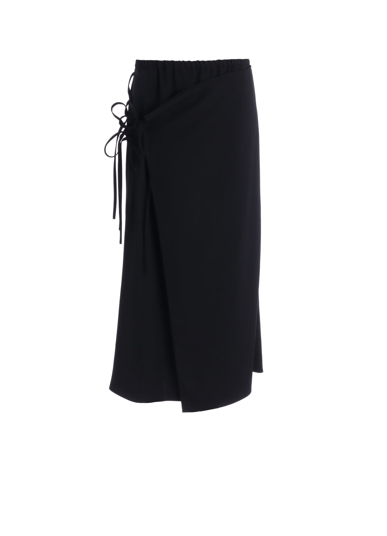 WOOL GABARDINE WRAP SKIRT
