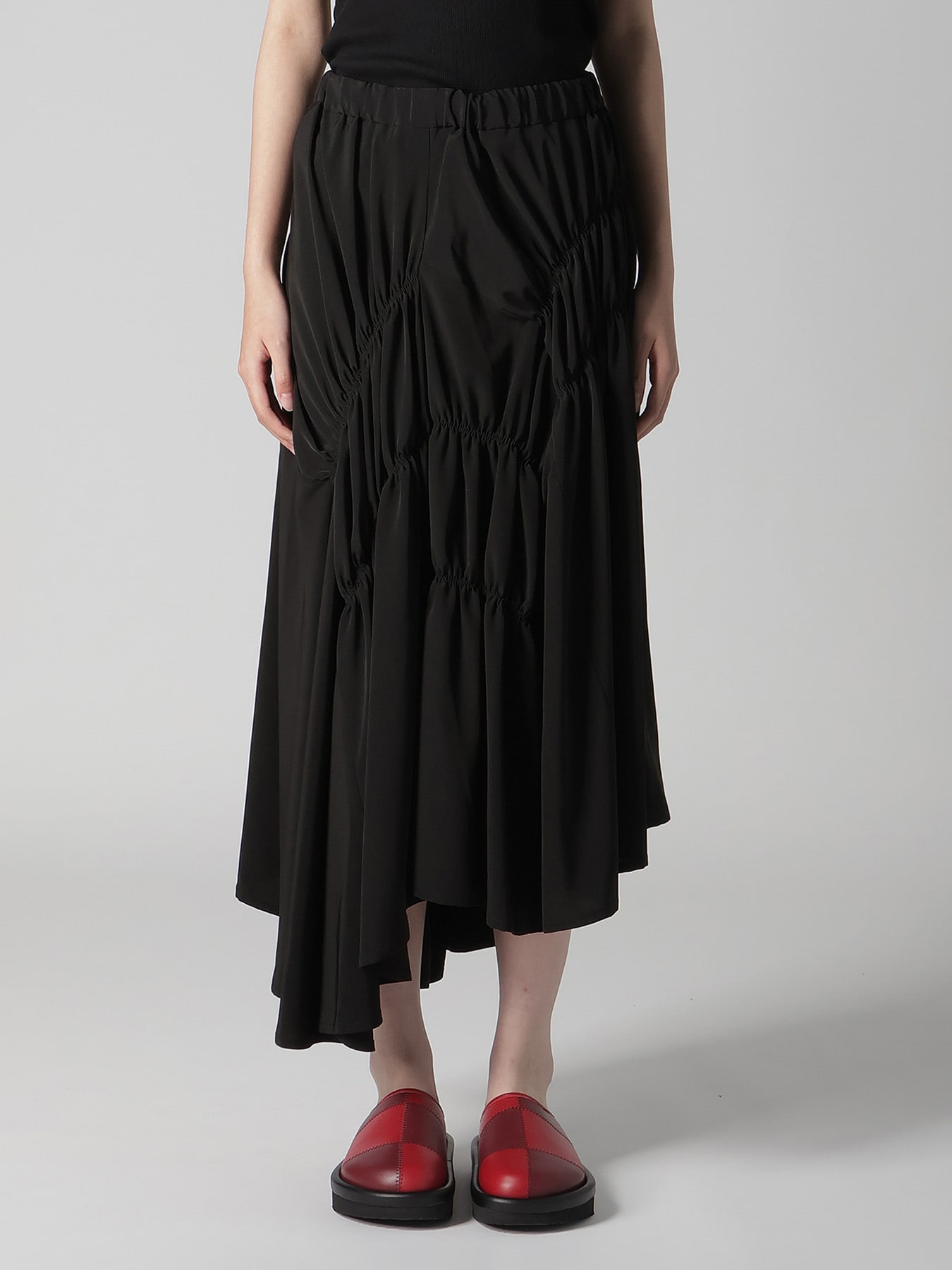 TA/PE SUPER VIYON TUSSER GATHER SKIRT