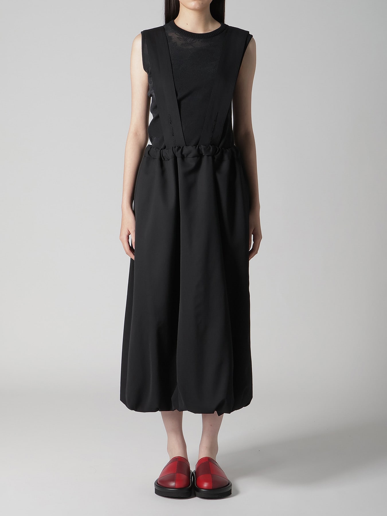 WOOL GABARDINE BALLLON SKIRT