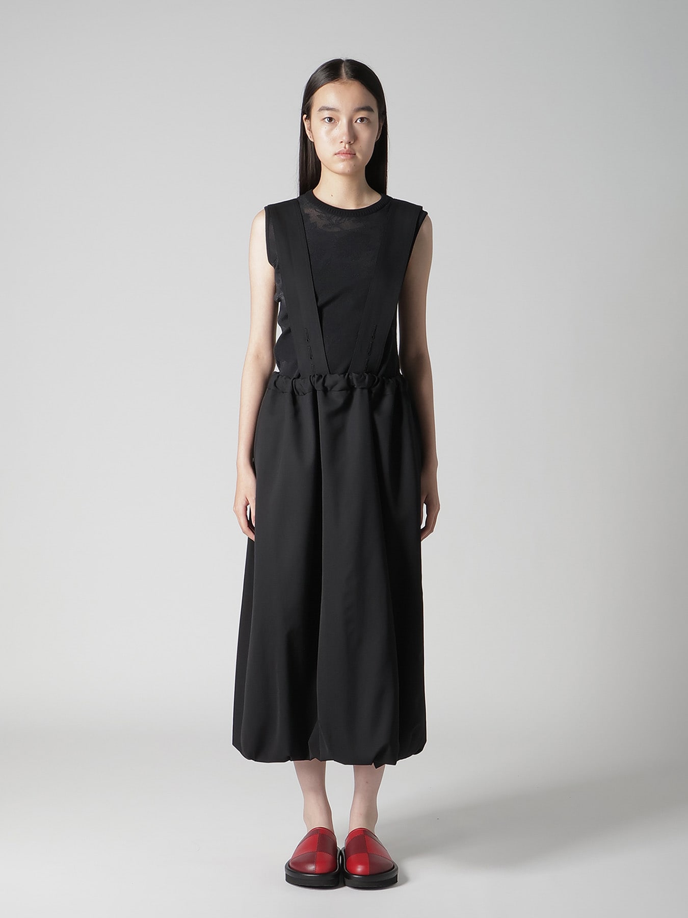 WOOL GABARDINE BALLLON SKIRT