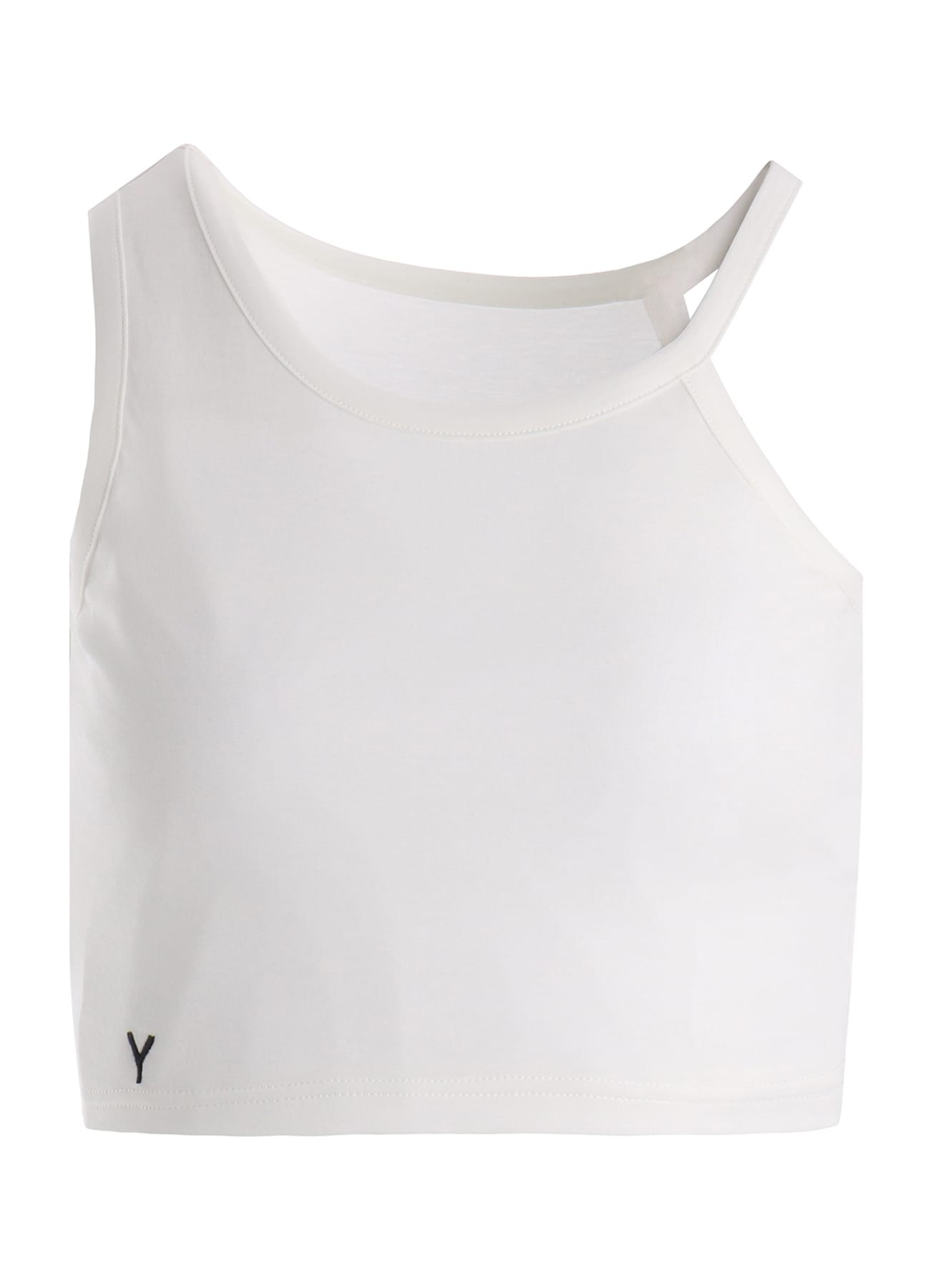 Y" EMBROIDERY CROPPED TEE