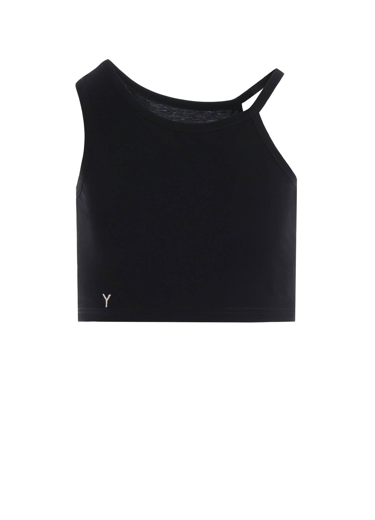 Y" EMBROIDERY CROPPED TEE