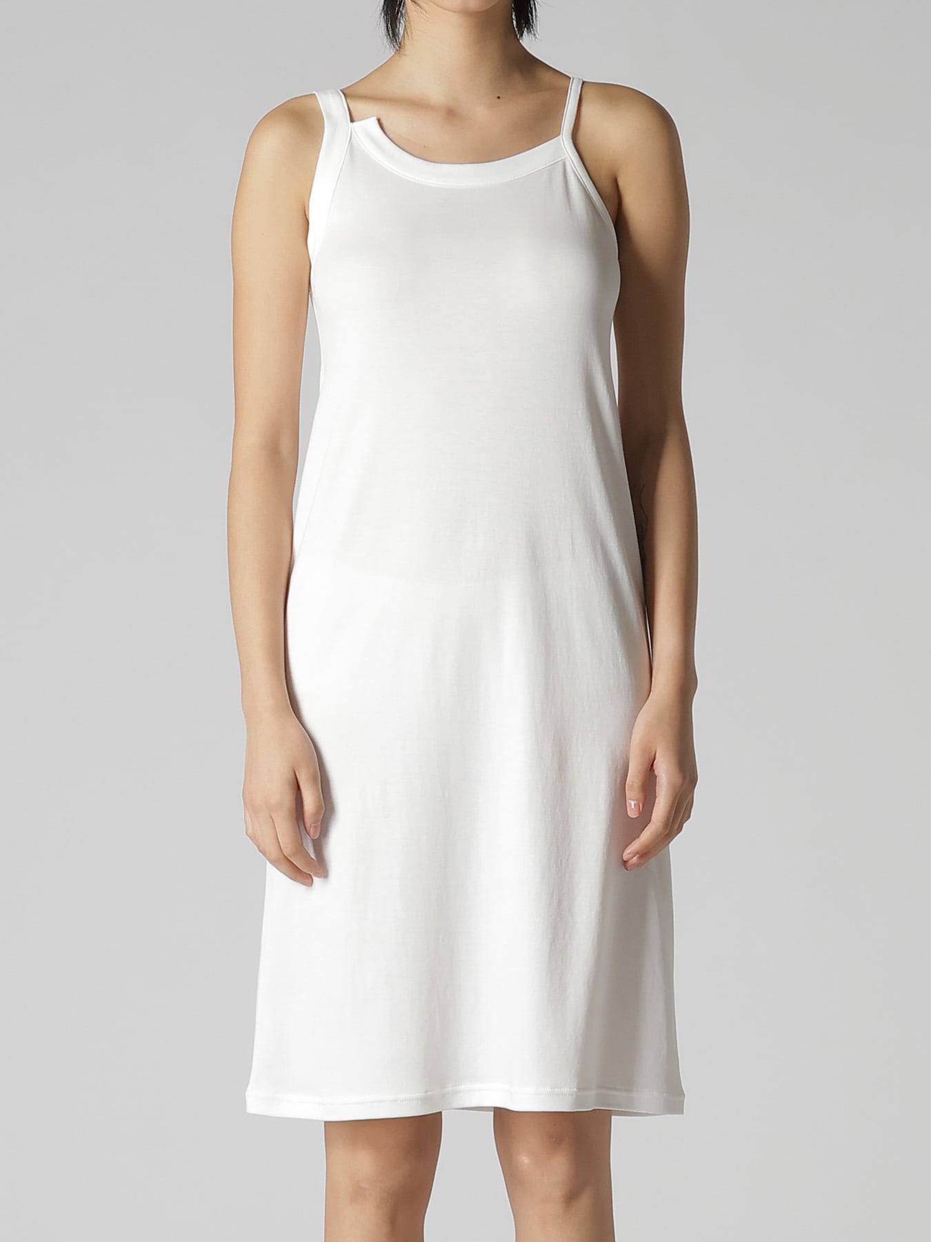 Y" EMBROIDERY SLEEVELESS LONG TEE