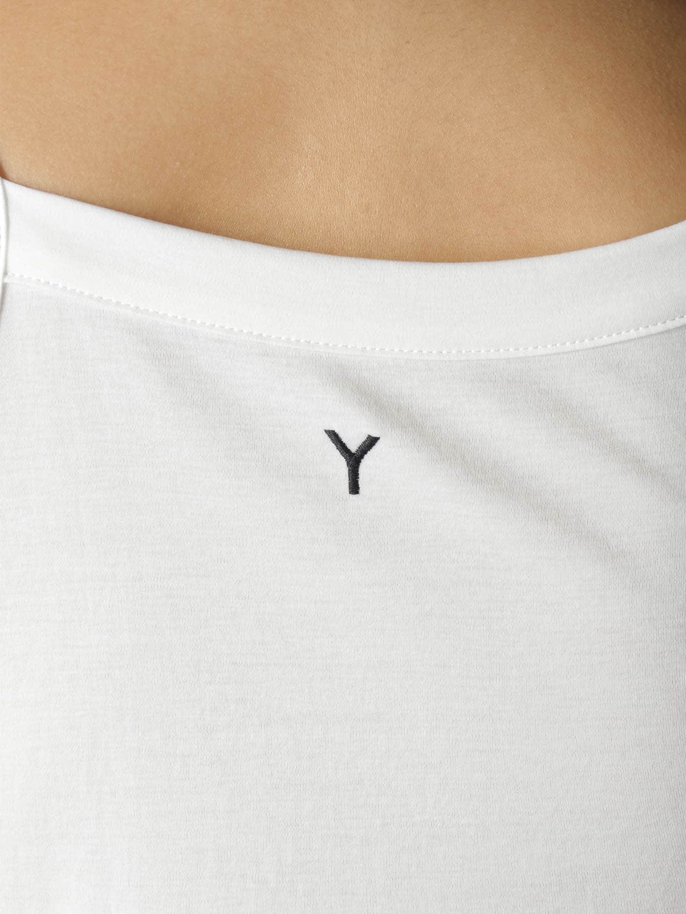Y" EMBROIDERY SLEEVELESS LONG TEE