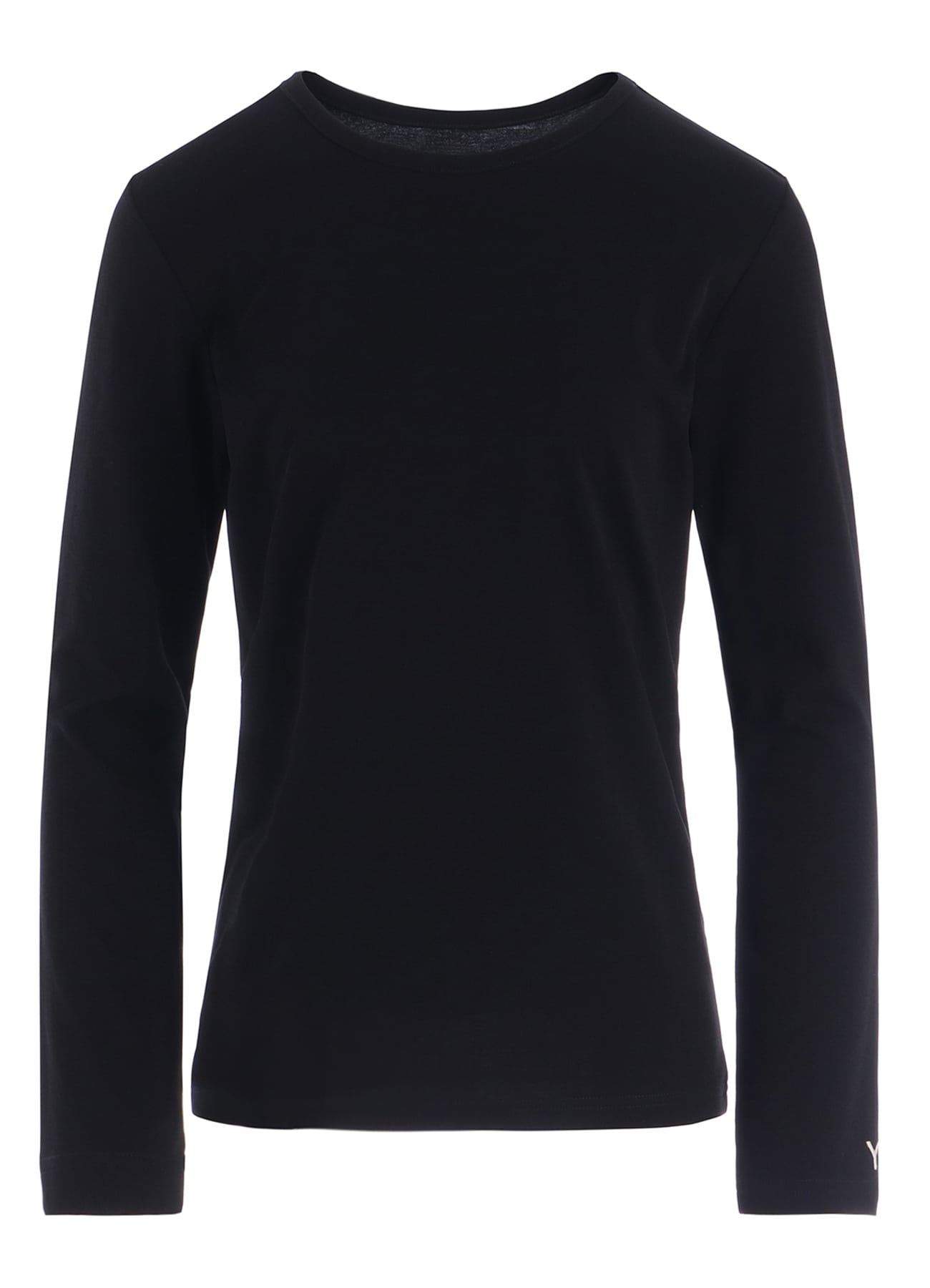 "Y" EMBROIDERY ROUND NECK LONSLEEVE TEE