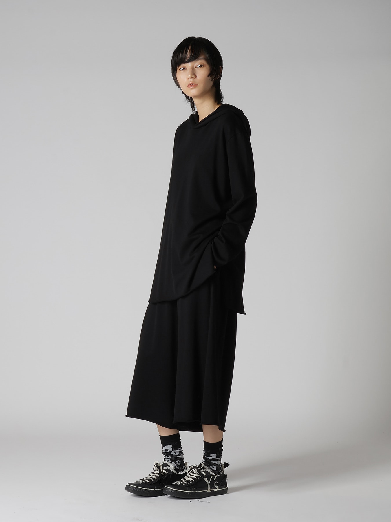 SOFT FRENCHTERRY HOODED LONG SLEEVE TEE