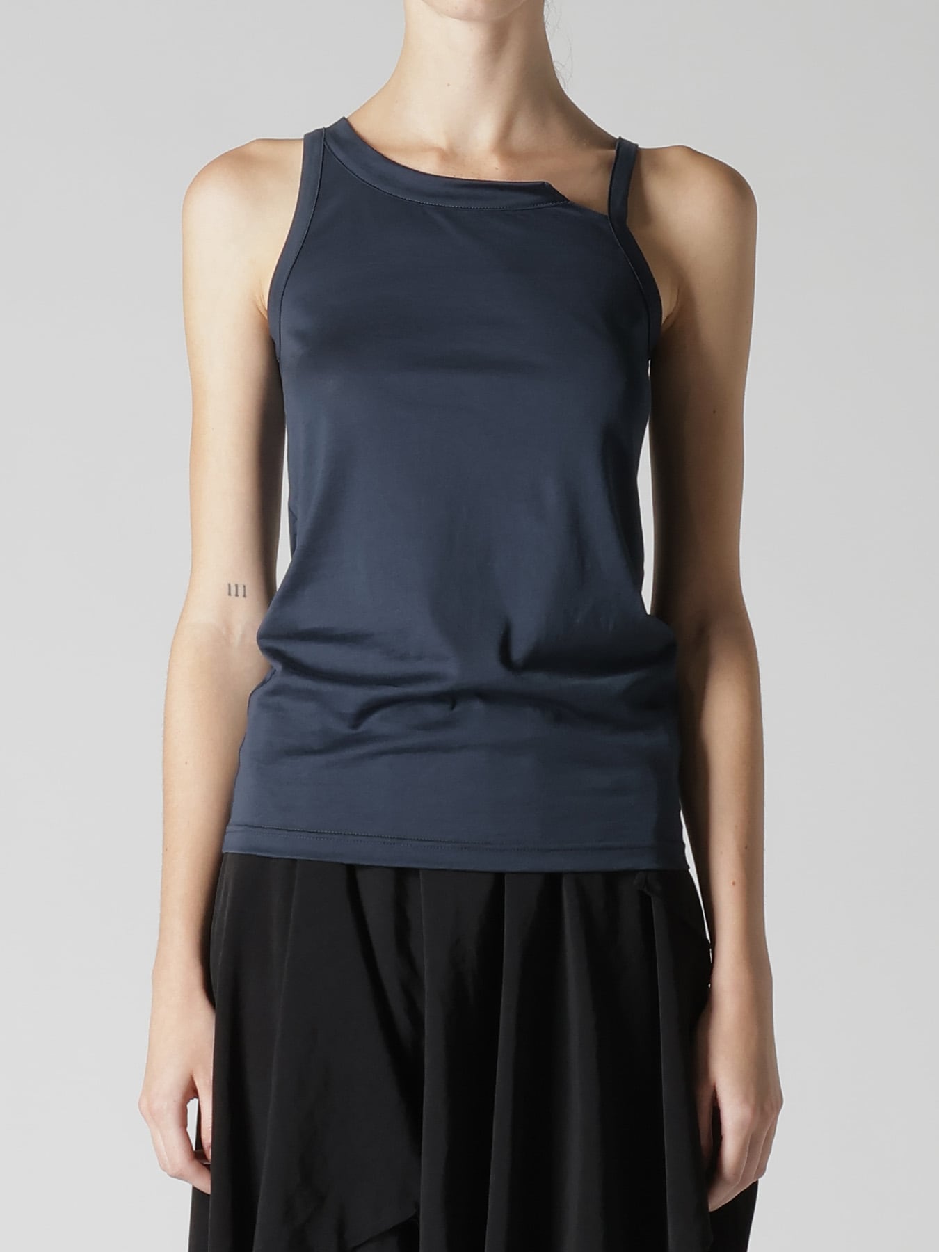 COTTON JERSEY BACKLESS TANKTOP