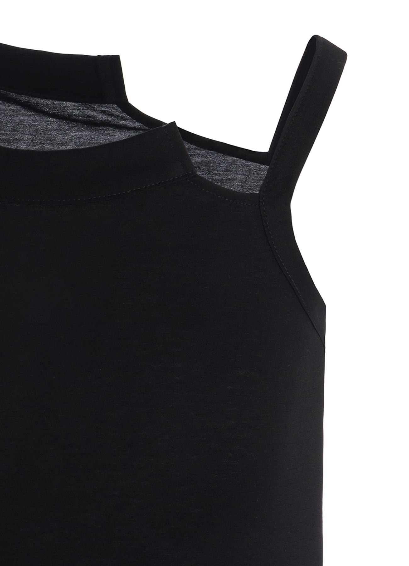 COTTON JERSEY BACKLESS TANKTOP