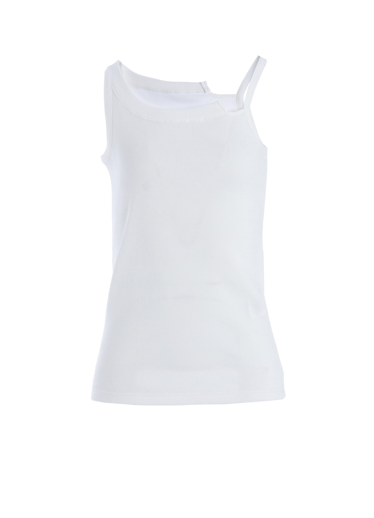 COTTON RIB BACKLESS TANKTOP