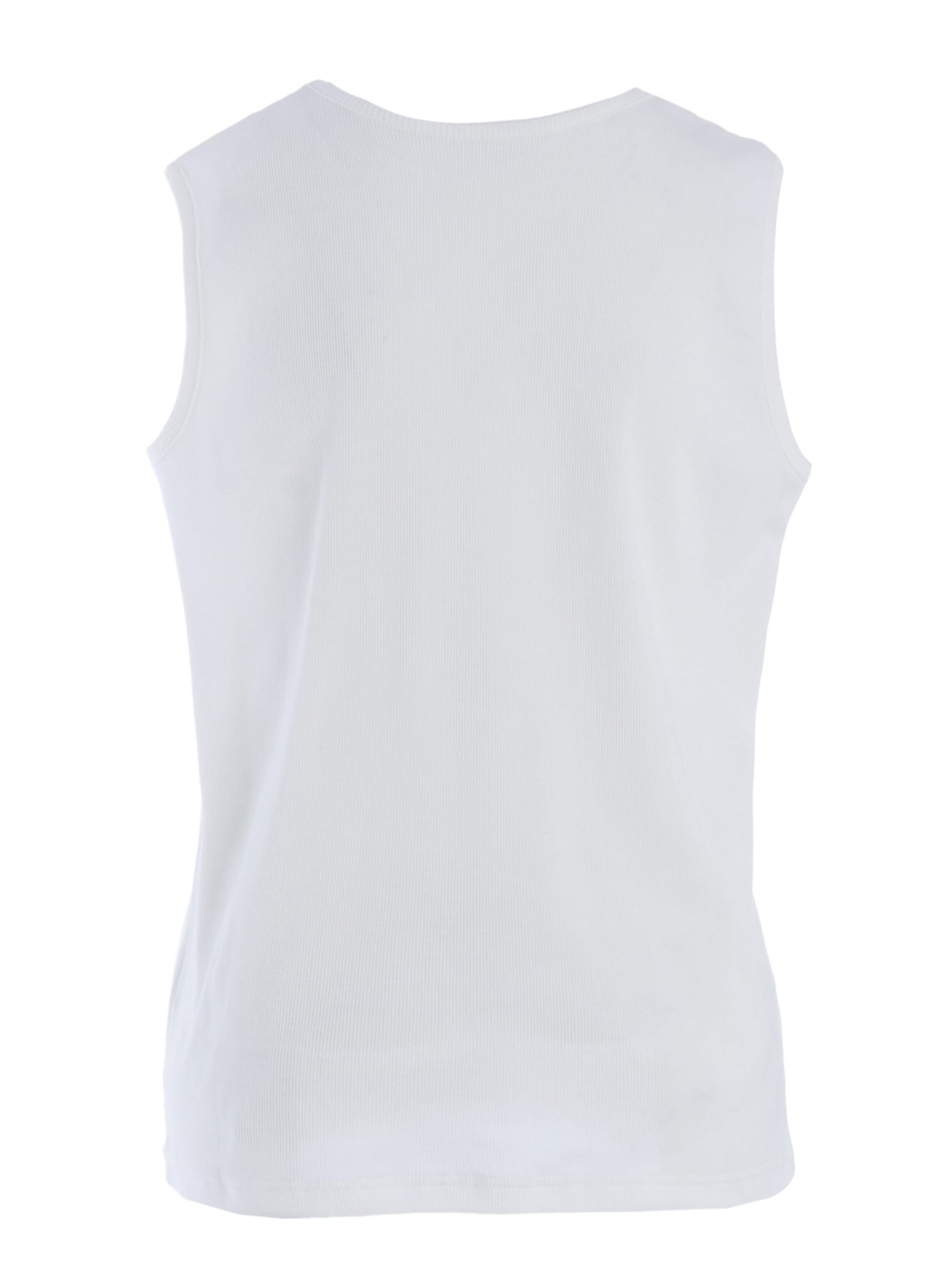 COTTON RIB OVERSIZED SLEEVELESS TEE