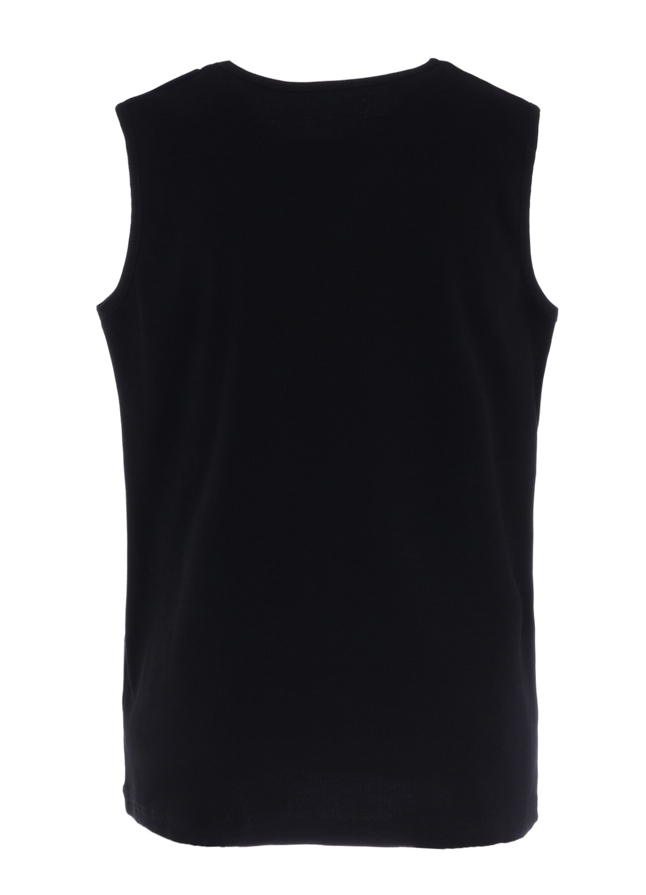 COTTON RIB OVERSIZED SLEEVELESS TEE