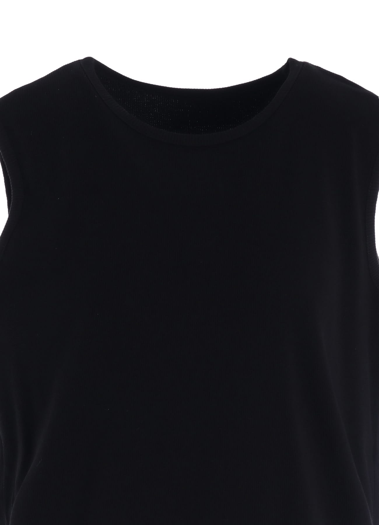 COTTON RIB OVERSIZED SLEEVELESS TEE