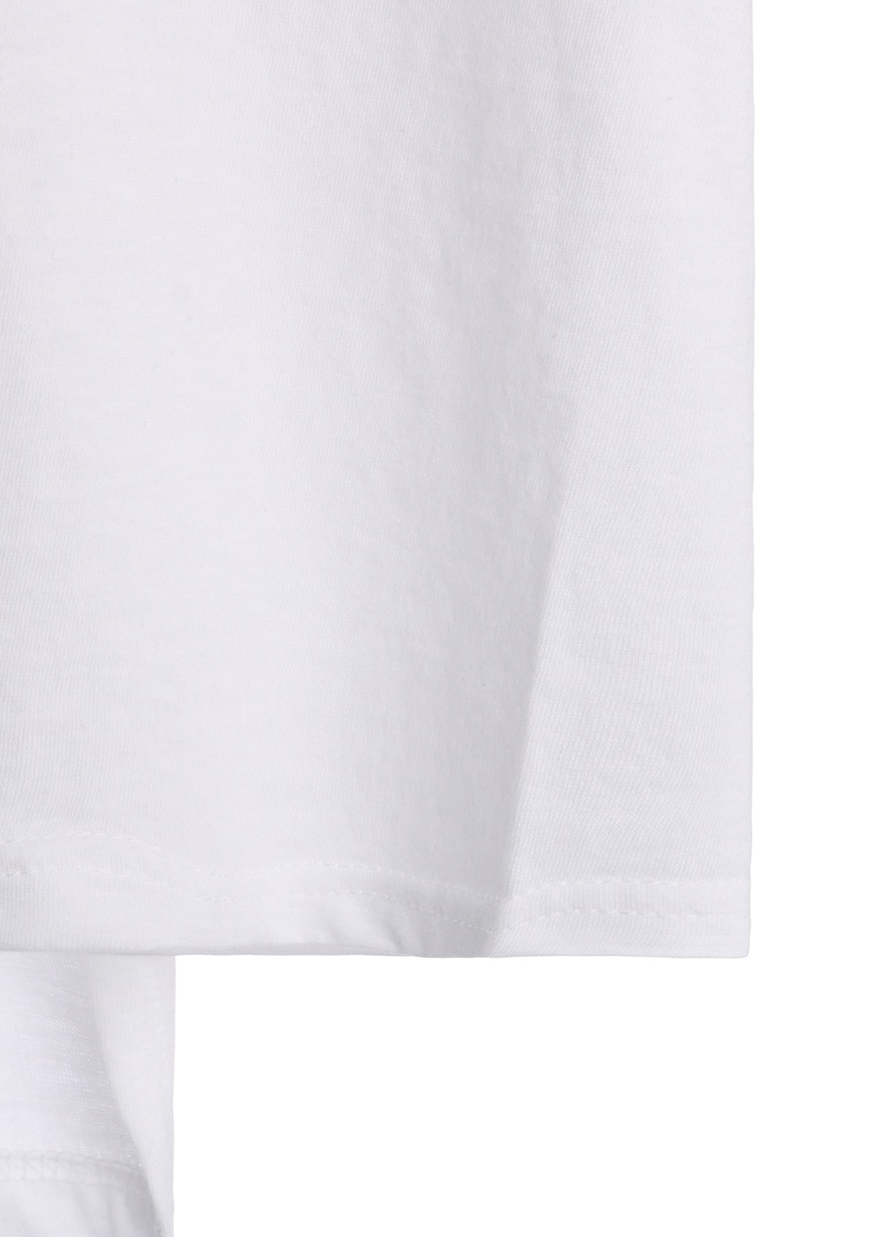 COTTON JERSEY ASYMMETRIC SLEEVLESS TEE