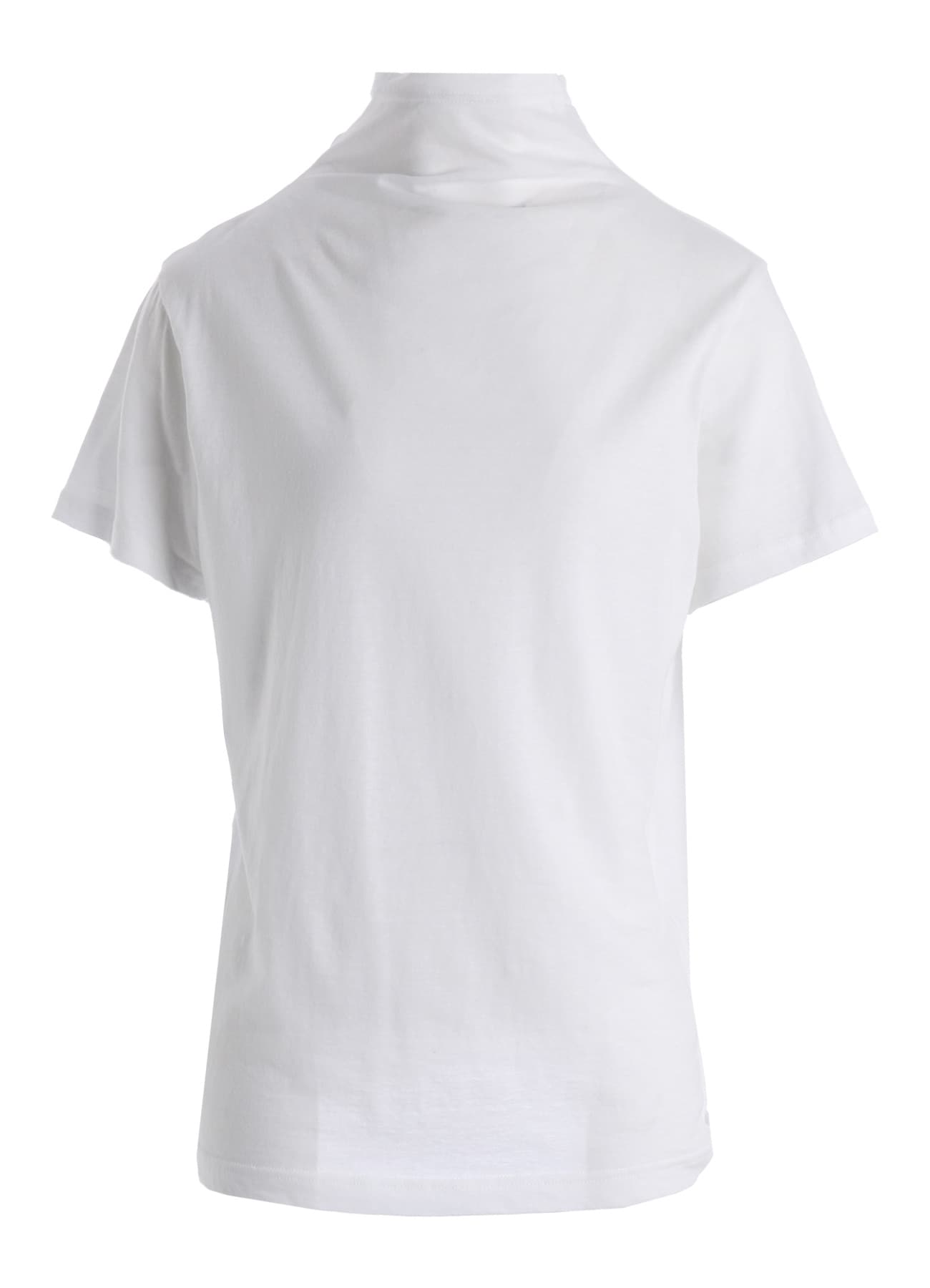 COTTON JERSEY OFFNECK SHORT SLEEVE TEE