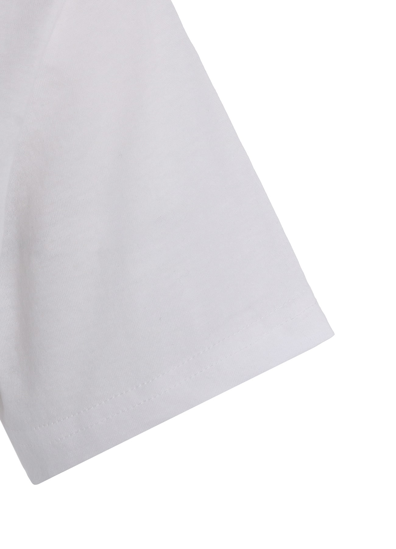 COTTON JERSEY OFFNECK SHORT SLEEVE TEE