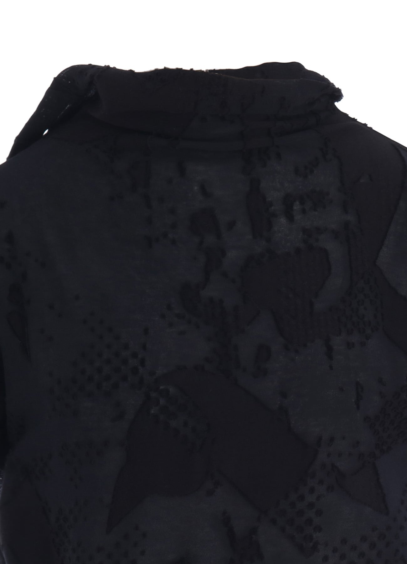 CRUSH JACQUARD OFFNECK SHORT SLEEVE TEE