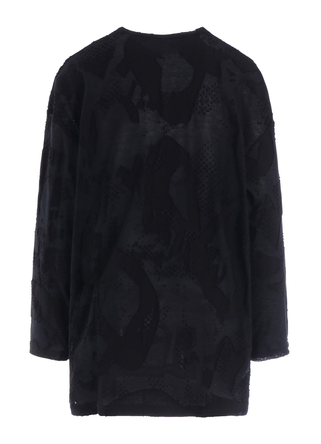 CRUSH JACQUARD BIG LONG SLEEVE TEE