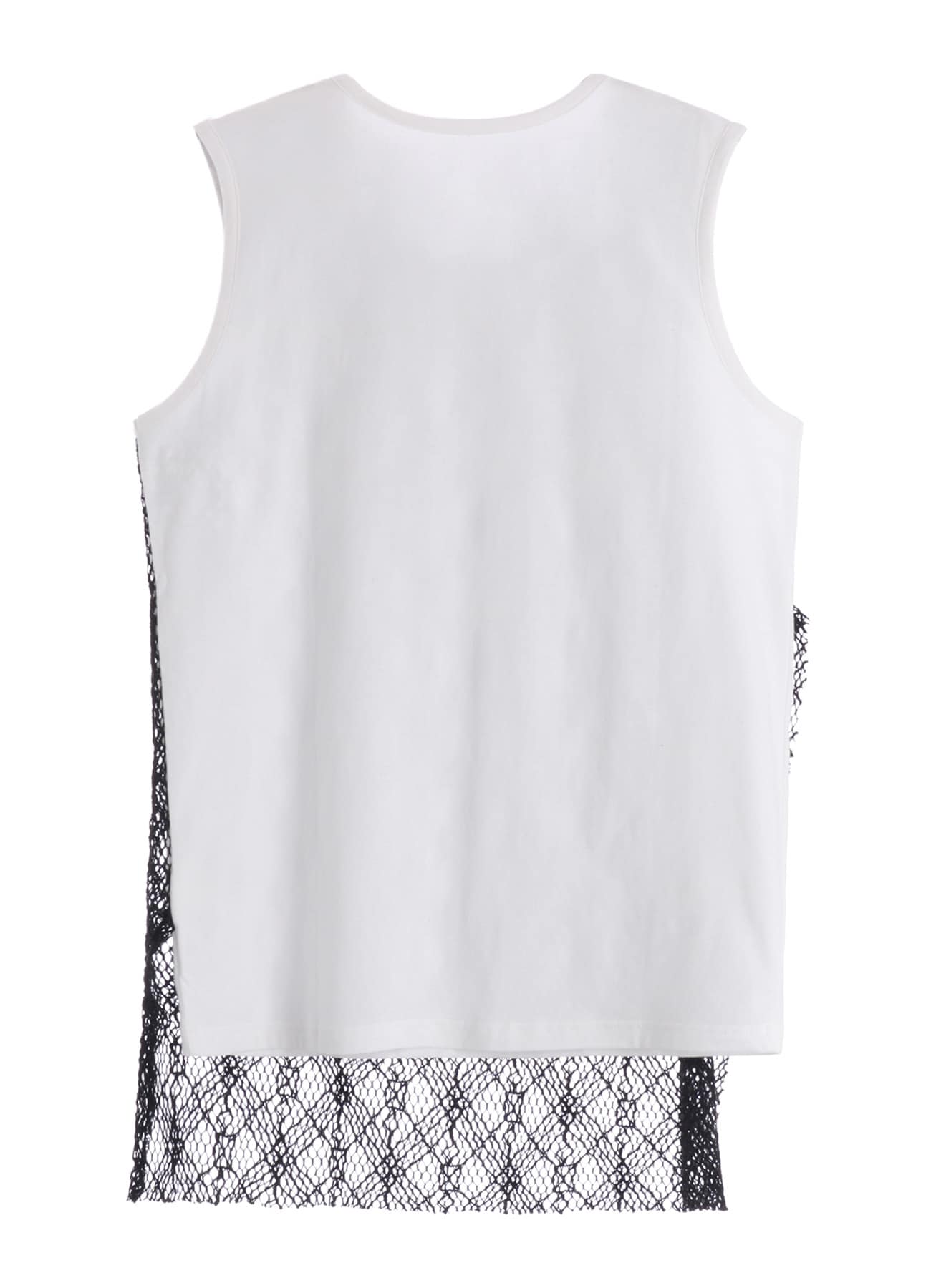 LACE COMBINATION SLEEVELESS TEE