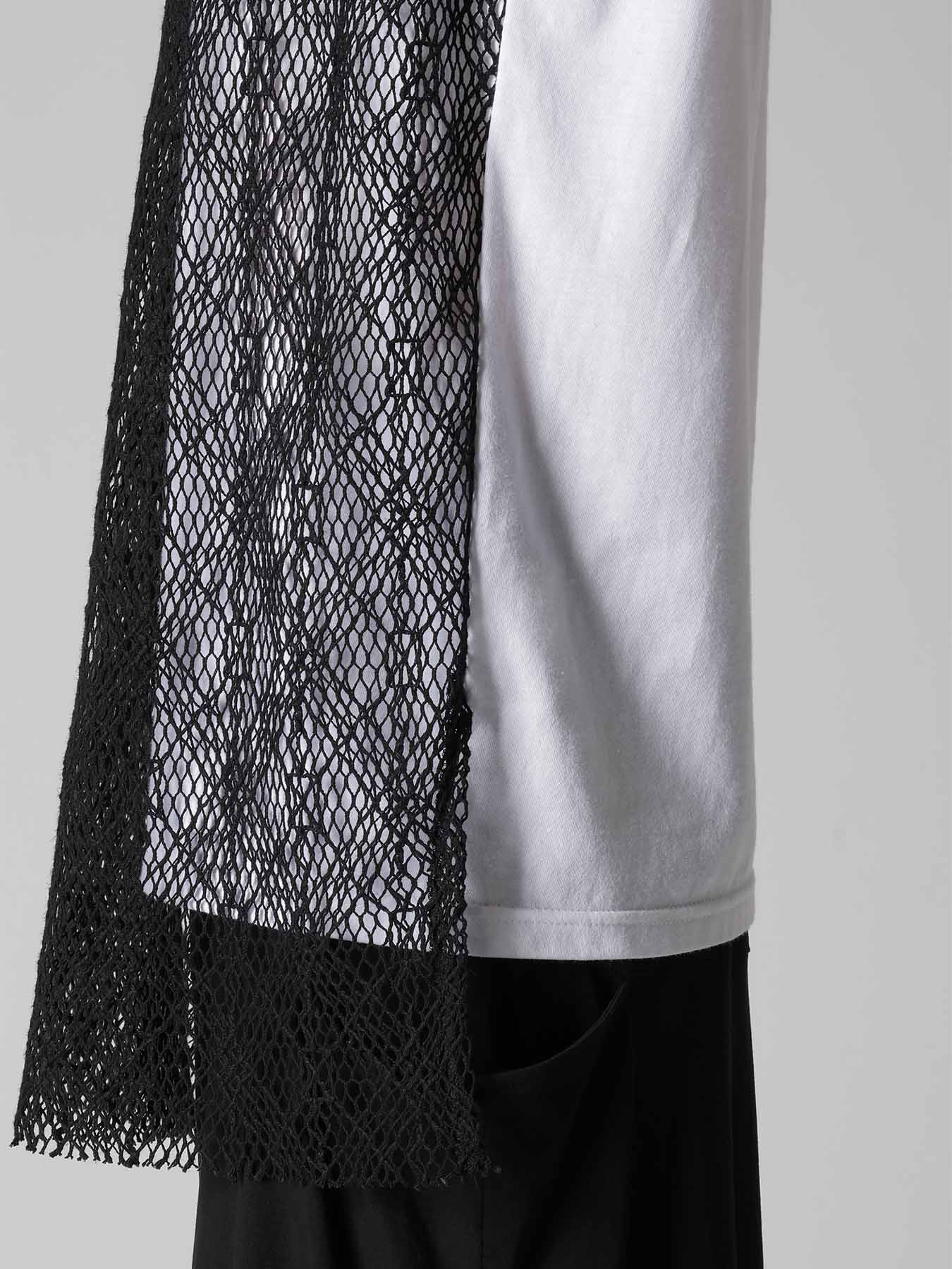 LACE COMBINATION SLEEVELESS TEE