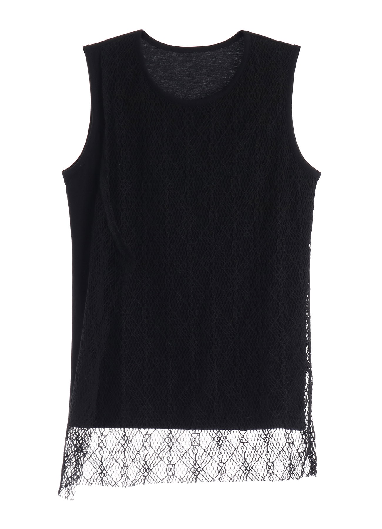 LACE COMBINATION SLEEVELESS TEE